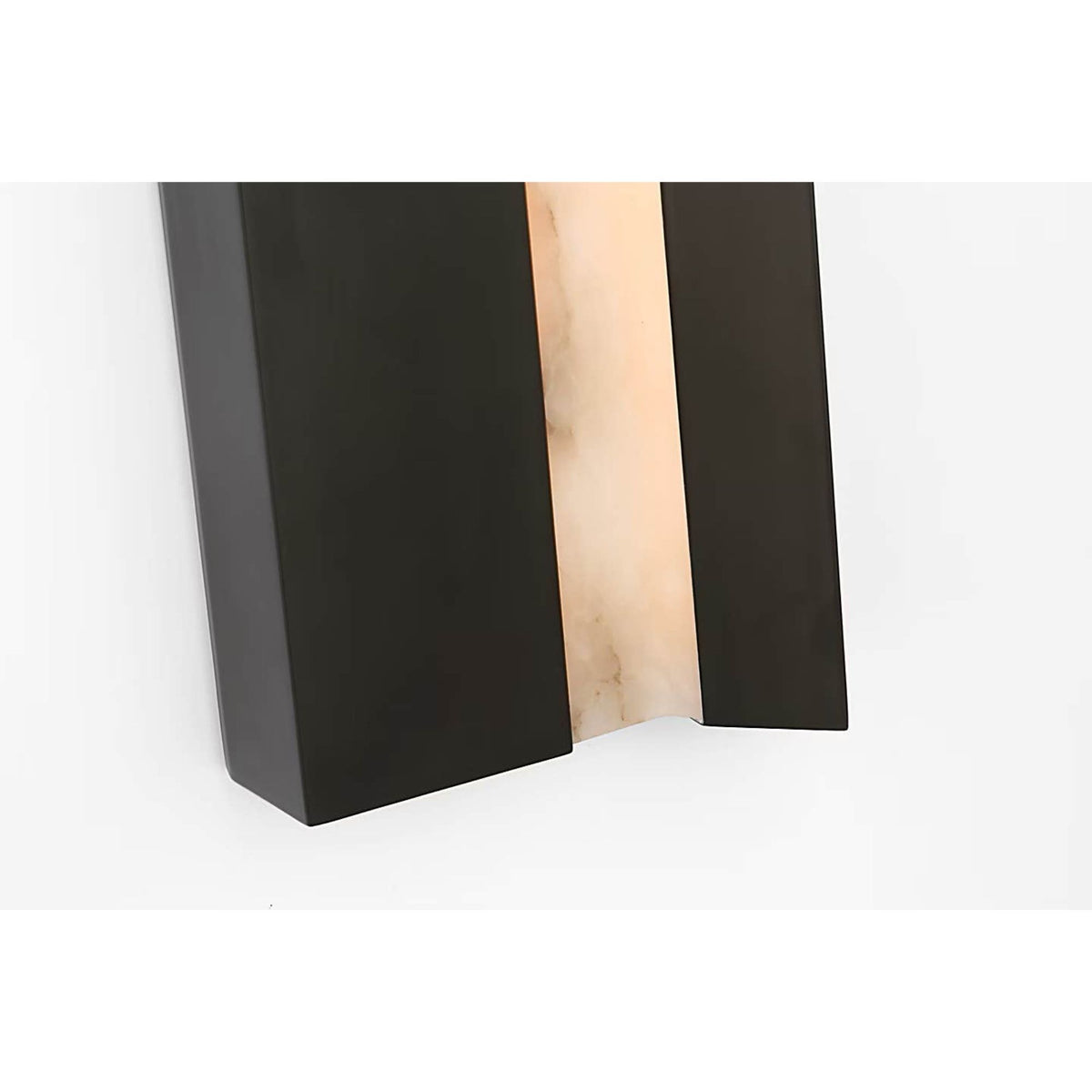 Anne-Marie Barton Austera 32" Sconce in Matte Carbon with Alabaster W8" x H32" x E3.25"