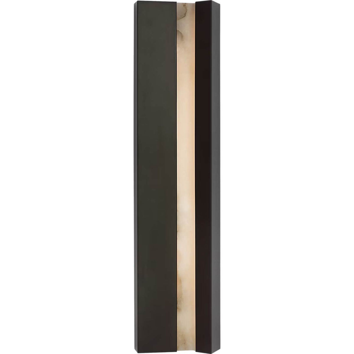 Anne-Marie Barton Austera 32" Sconce in Matte Carbon with Alabaster W8" x H32" x E3.25"