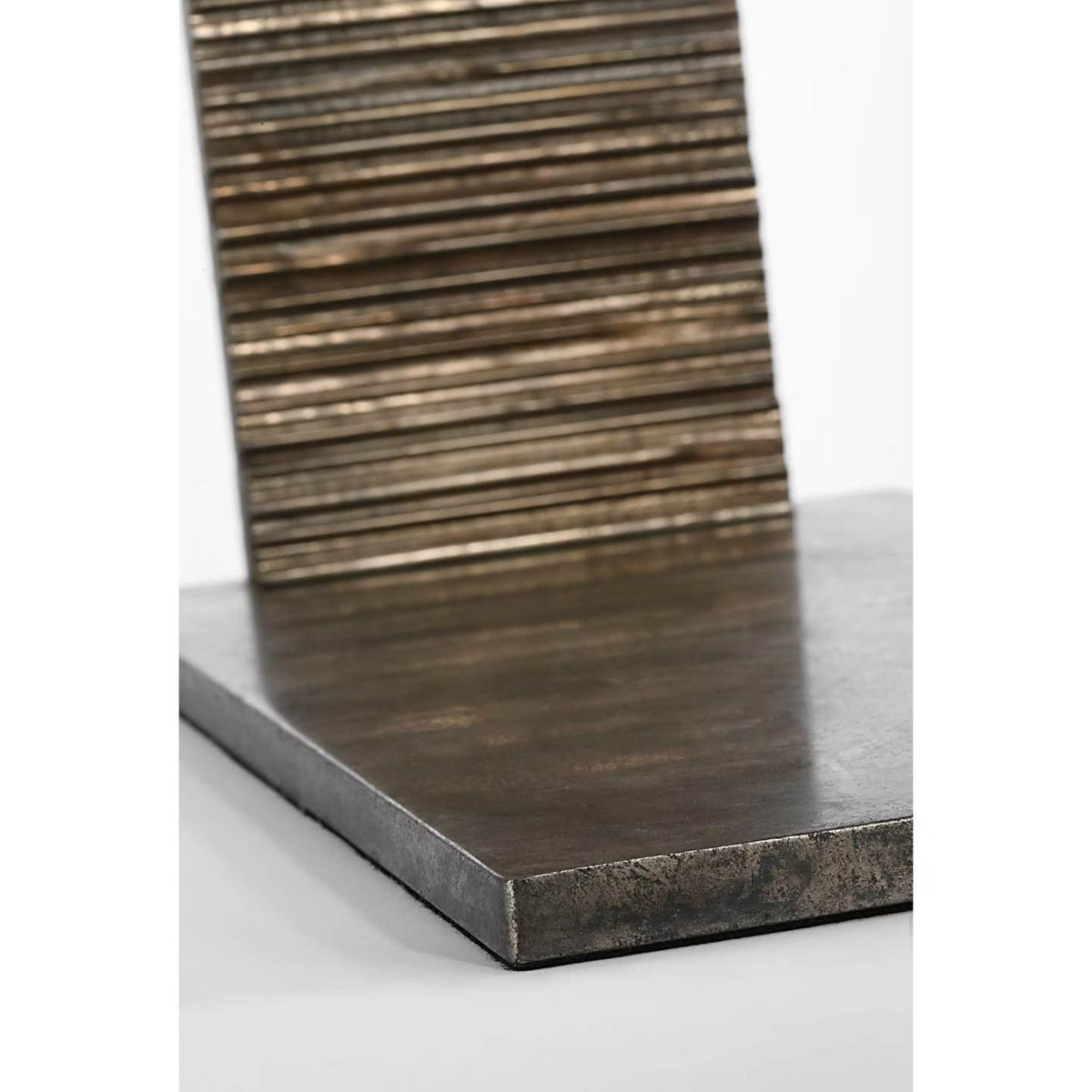 Anne-Marie Barton Fumar 34" Statement Table Lamp in Ridged Graphite with Bouclé Shade W8" x H34" x E15.5"