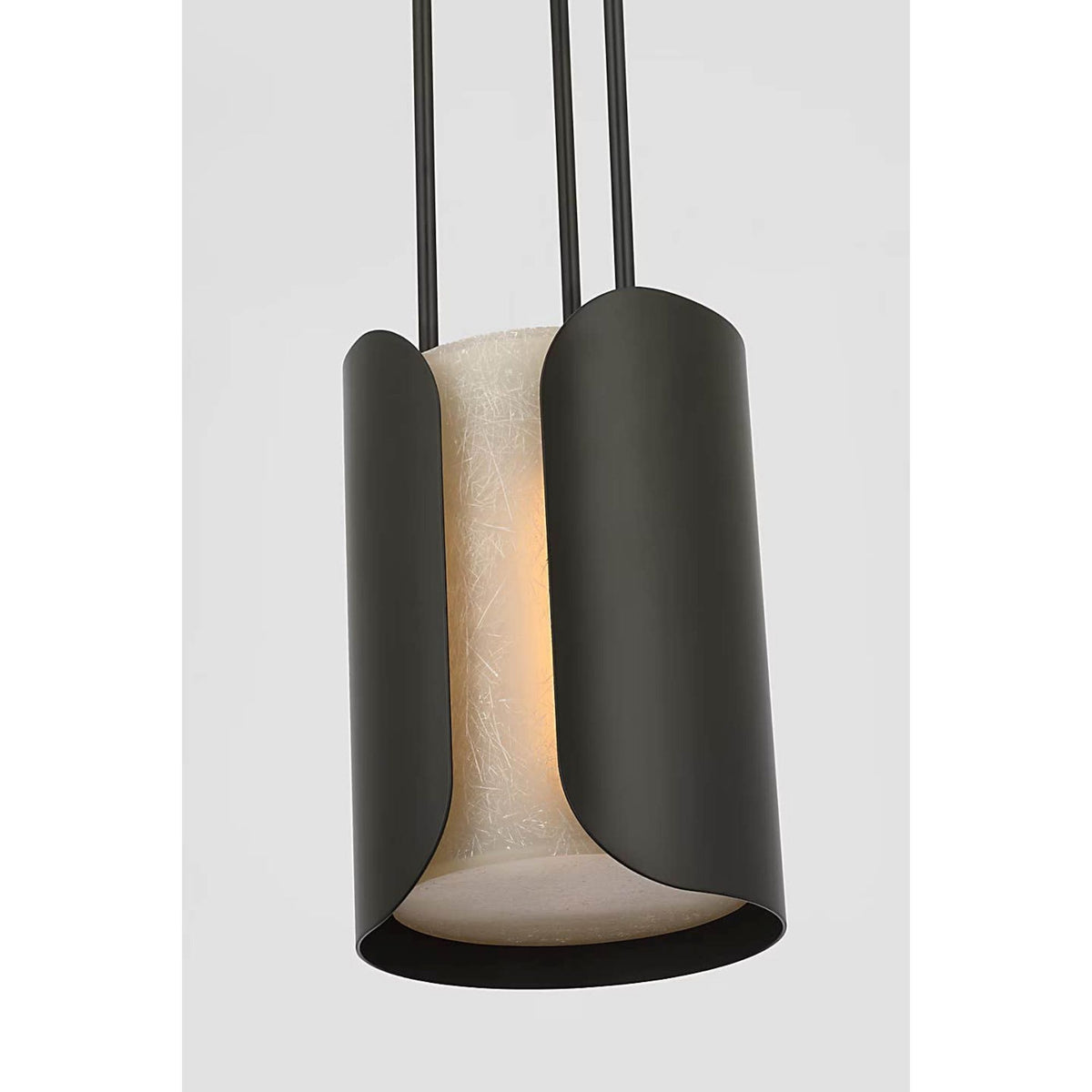 Anne-Marie Barton Armise 8" Pendant in Matte Carbon with Nova Frost W7.5"
