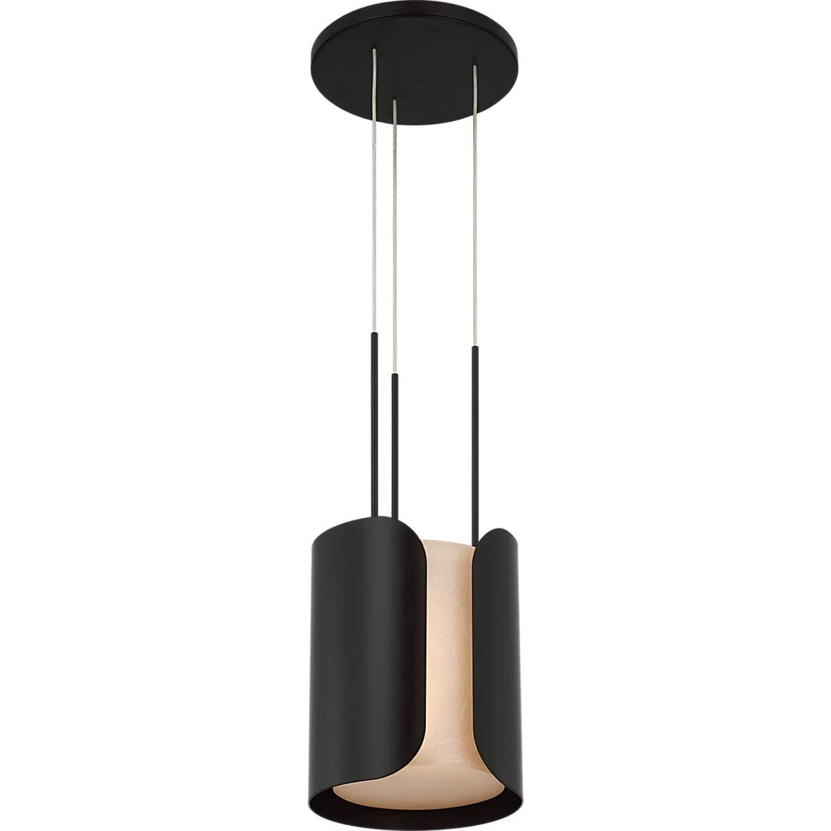 Anne-Marie Barton Armise 11" Pendant in Matte Carbon with Nova Frost W11"