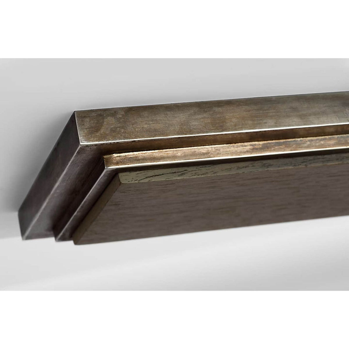 Anne-Marie Barton Remi 60" Linear Pendant in Mottled Pewter and Warm Walnut W12" x 59.75"