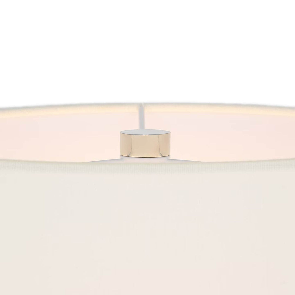 AERIN Riga 53" Cordless Floor Lamp in Crystal and Polished Nickel with Linen Shade W11.75" x H53"