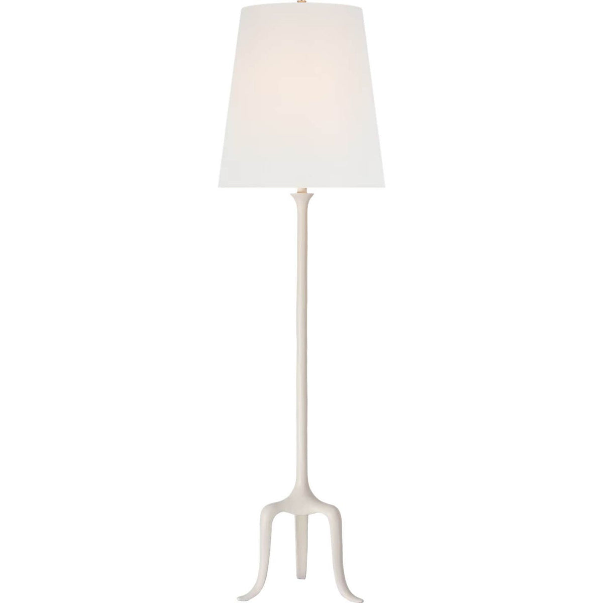AERIN Mathilde 59" Floor Lamp in Plaster White with Linen Shade W16.75" x H59"