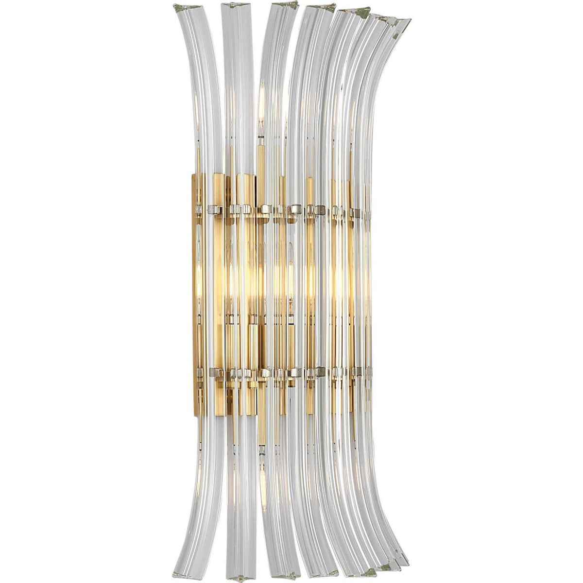 AERIN Rhine 21" Sconce in Hand-Rubbed Antique Brass with Crystal W11.75" x H20.75" x E6"