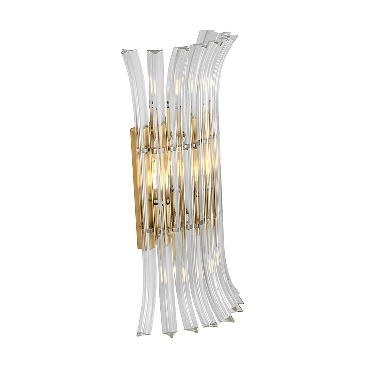 AERIN Rhine 21" Sconce in Hand-Rubbed Antique Brass with Crystal W11.75" x H20.75" x E6"