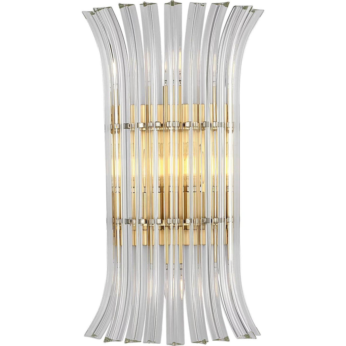 AERIN Rhine 21" Sconce in Hand-Rubbed Antique Brass with Crystal W11.75" x H20.75" x E6"