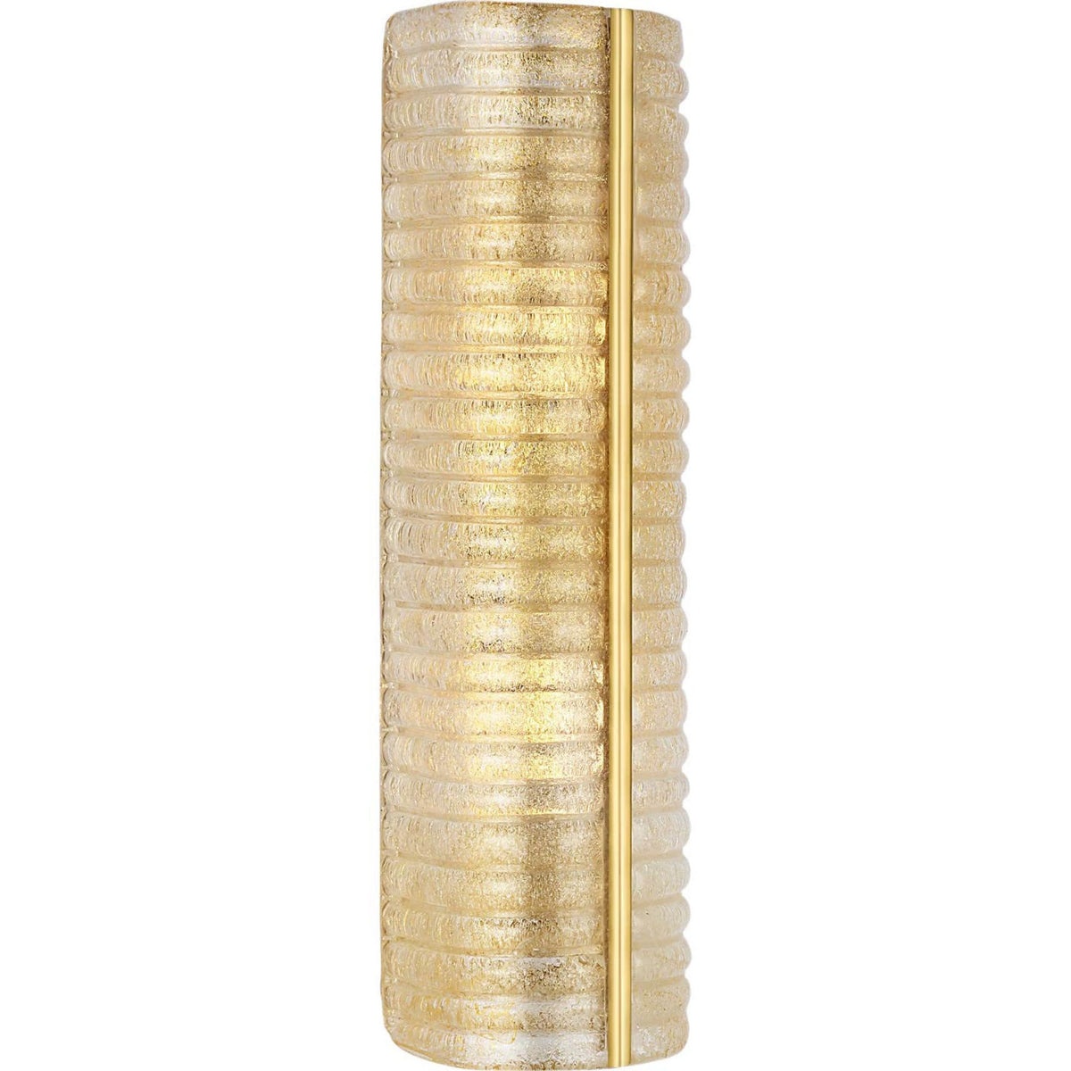 AERIN Claude 20" Linear Sconce in Hand-Rubbed Antique Brass with Gold Graniglia Glass W5.5" x H20" x E4.75"