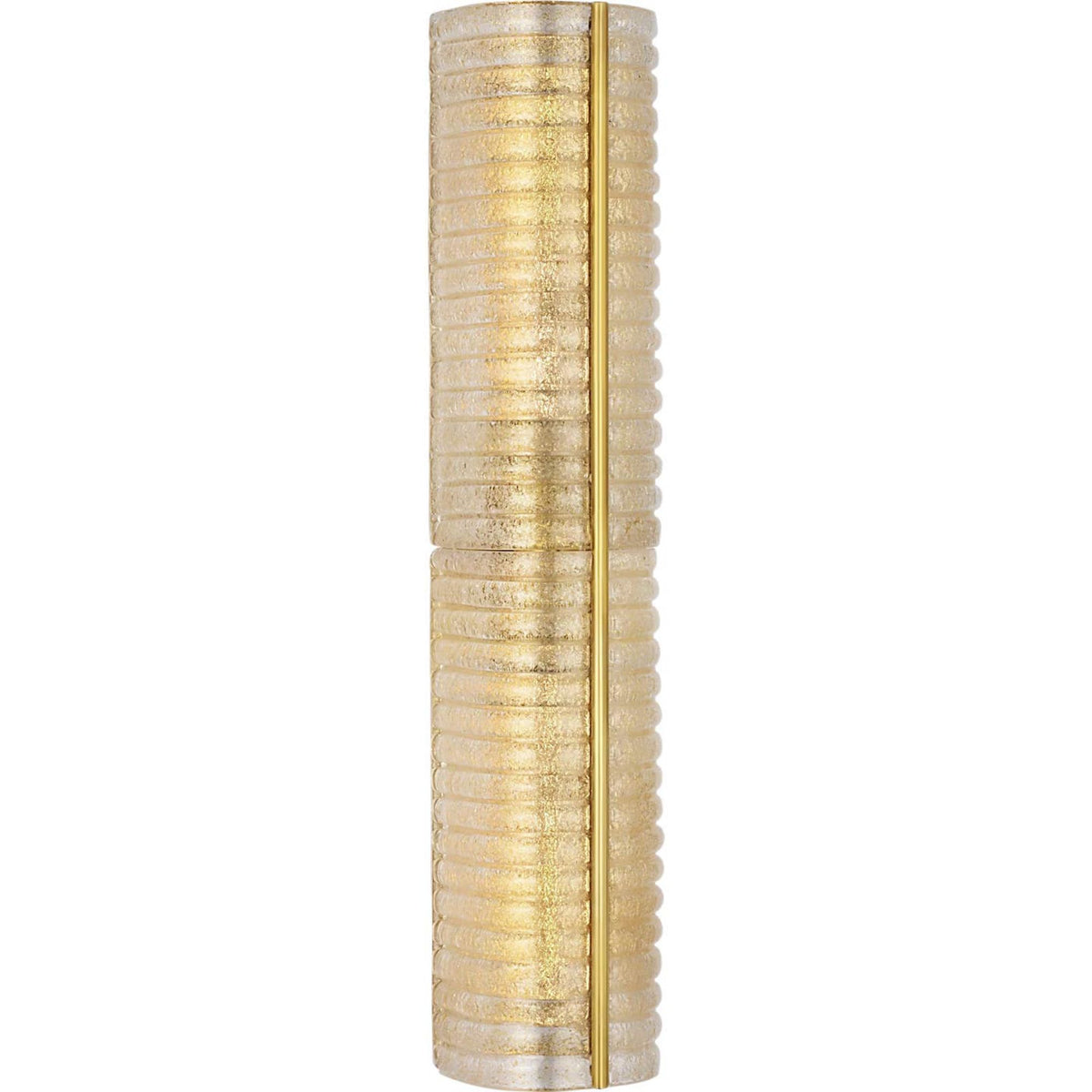 AERIN Claude 27" Linear Sconce in Hand-Rubbed Antique Brass with Gold Graniglia Glass W5.5" x H27" x E4.75"