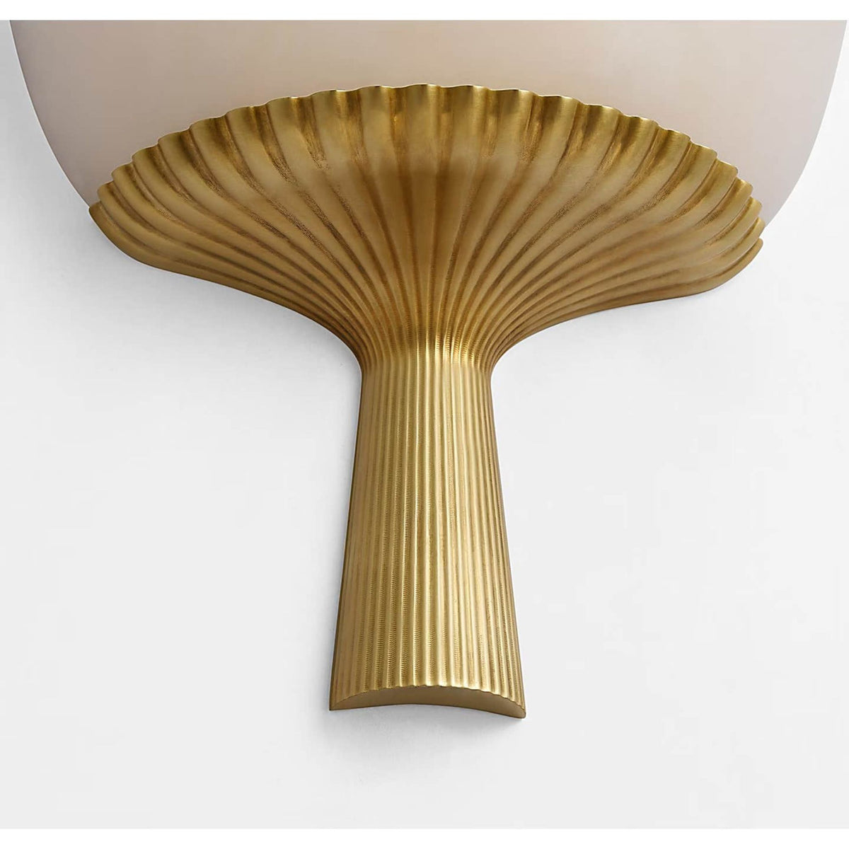 AERIN Pascal 21" Sconce in Hand-Rubbed Antique Brass with Alabaster W8" x H20.5" x E4"