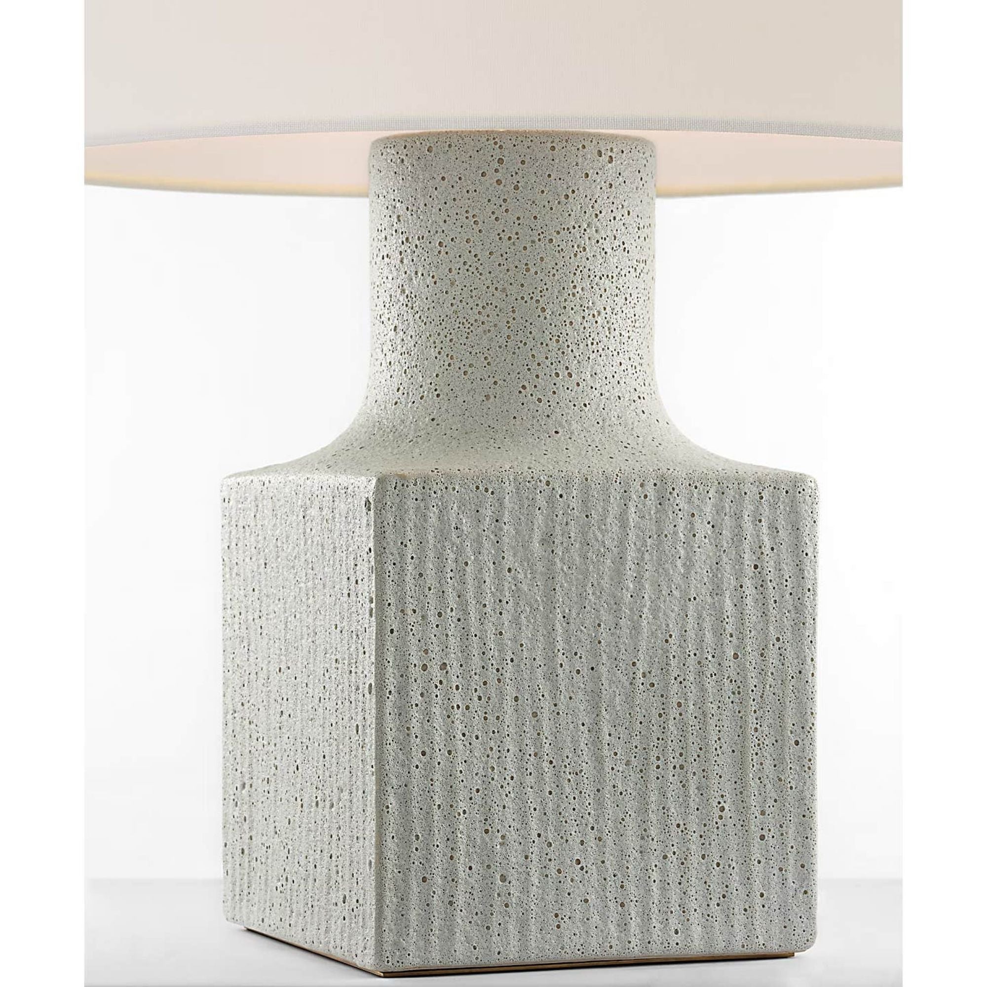 AERIN Aviva 24" Table Lamp in Volcanic Ivory with Linen Shade W16.5" x H24"