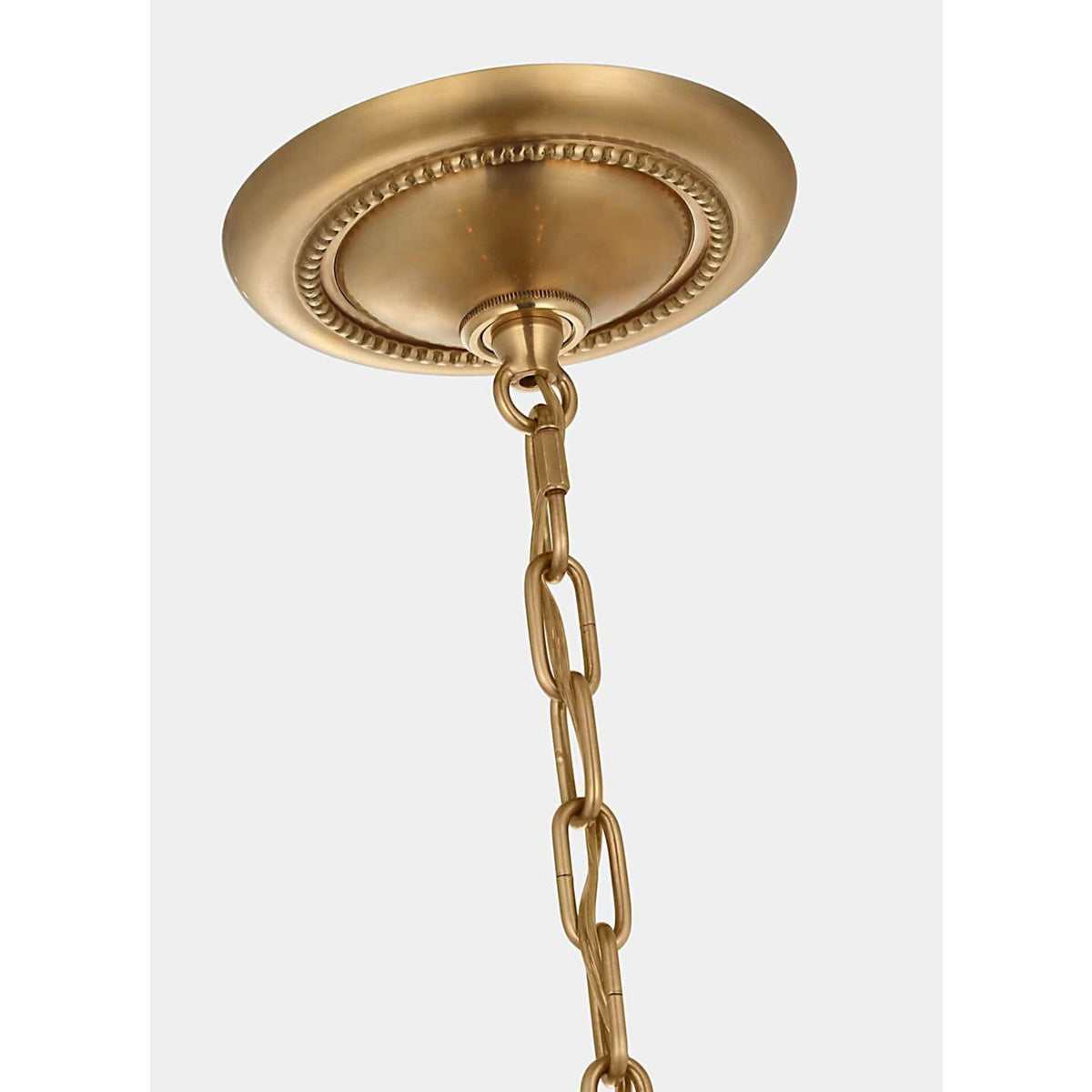 AERIN Jacqueline 46" Basket Chandelier in Hand-Rubbed Antique Brass with Clear Glass W45.5" x H50.25"