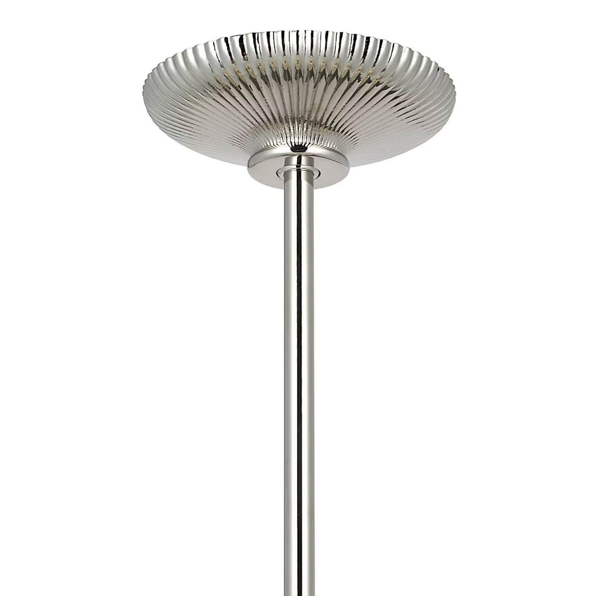 AERIN Pascal 19" Bowl Pendant in Polished Nickel with Alabaster W19"