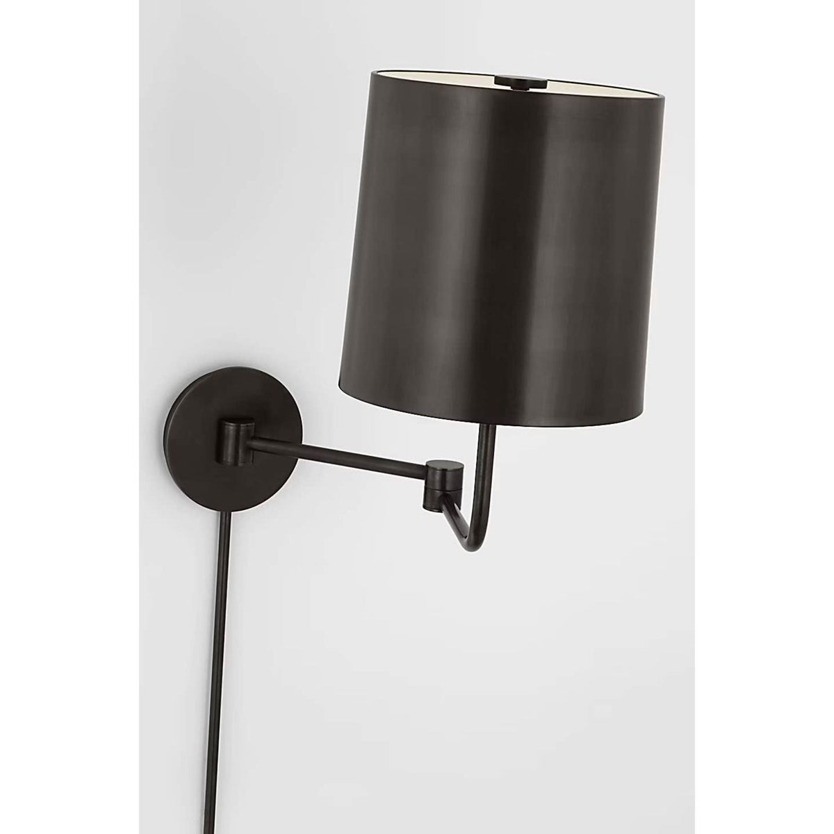 Barbara Barry Go Lightly Swing Arm Wall Light in Bronze with Bronze Shade W8.75" x H15.75" x E8.75" - 21"
