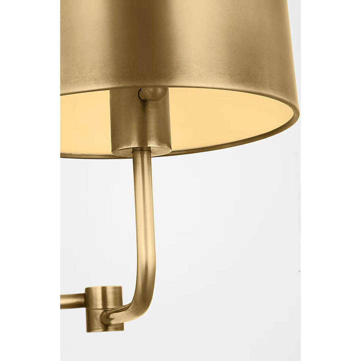 Barbara Barry Go Lightly Swing Arm Wall Light in Soft Brass with Soft Brass Shade W8.75" x H15.75" x E8.75" - 21"