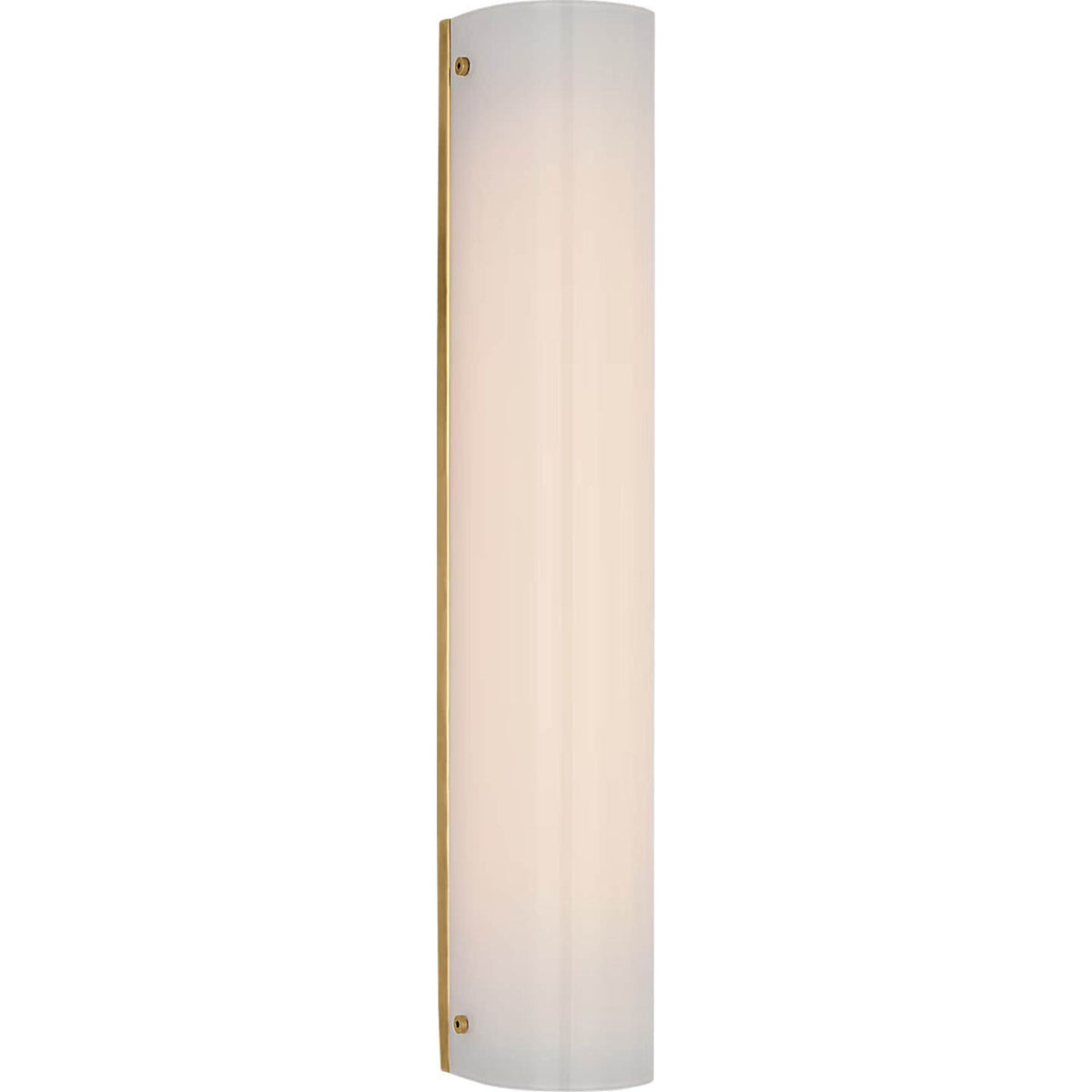 Barbara Barry Penhold 18" Bath Light in Soft Brass with White Glass W3.25" x H18" x E3.25"