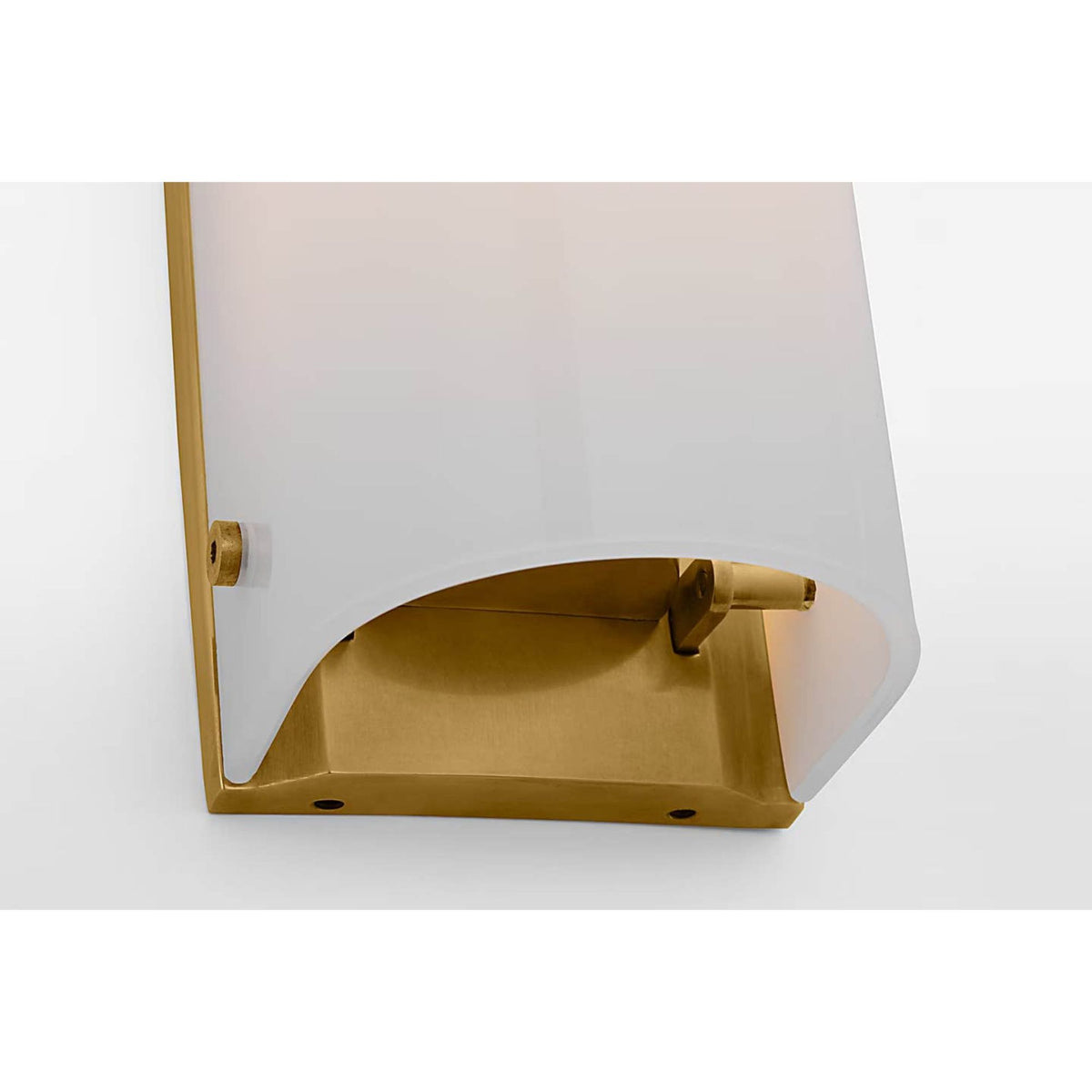 Barbara Barry Penhold 24" Bath Light in Soft Brass with White Glass W3.25" x H24" x E3.25"