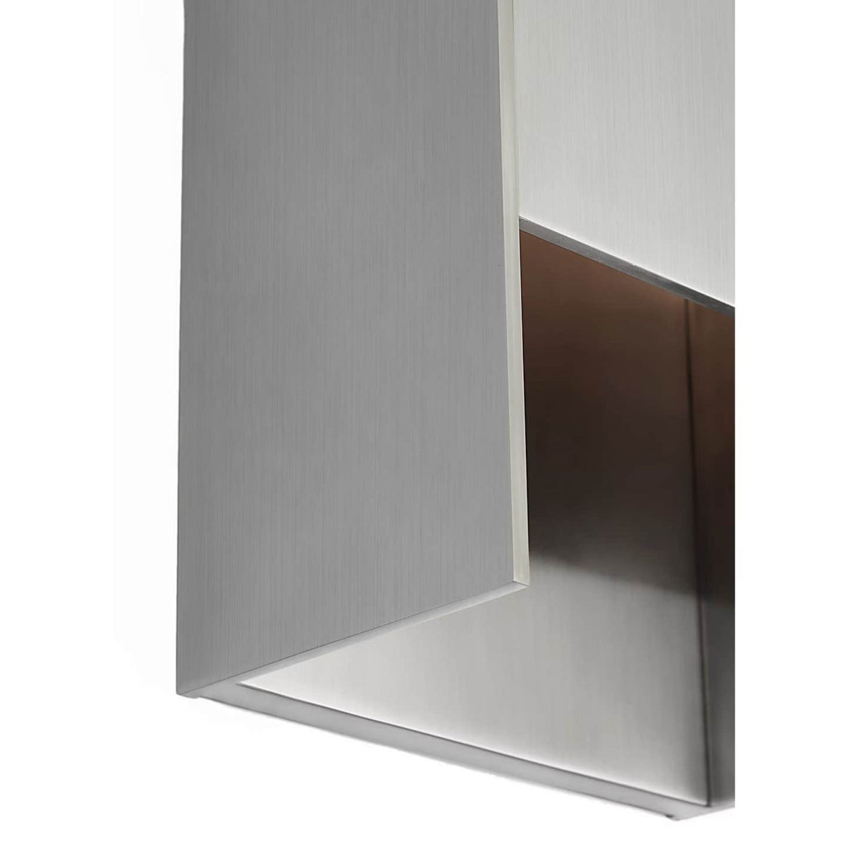 Barbara Barry Align 11" Shielded Wall Light in Stainless Steel W7.75" x H11" x E4.75"