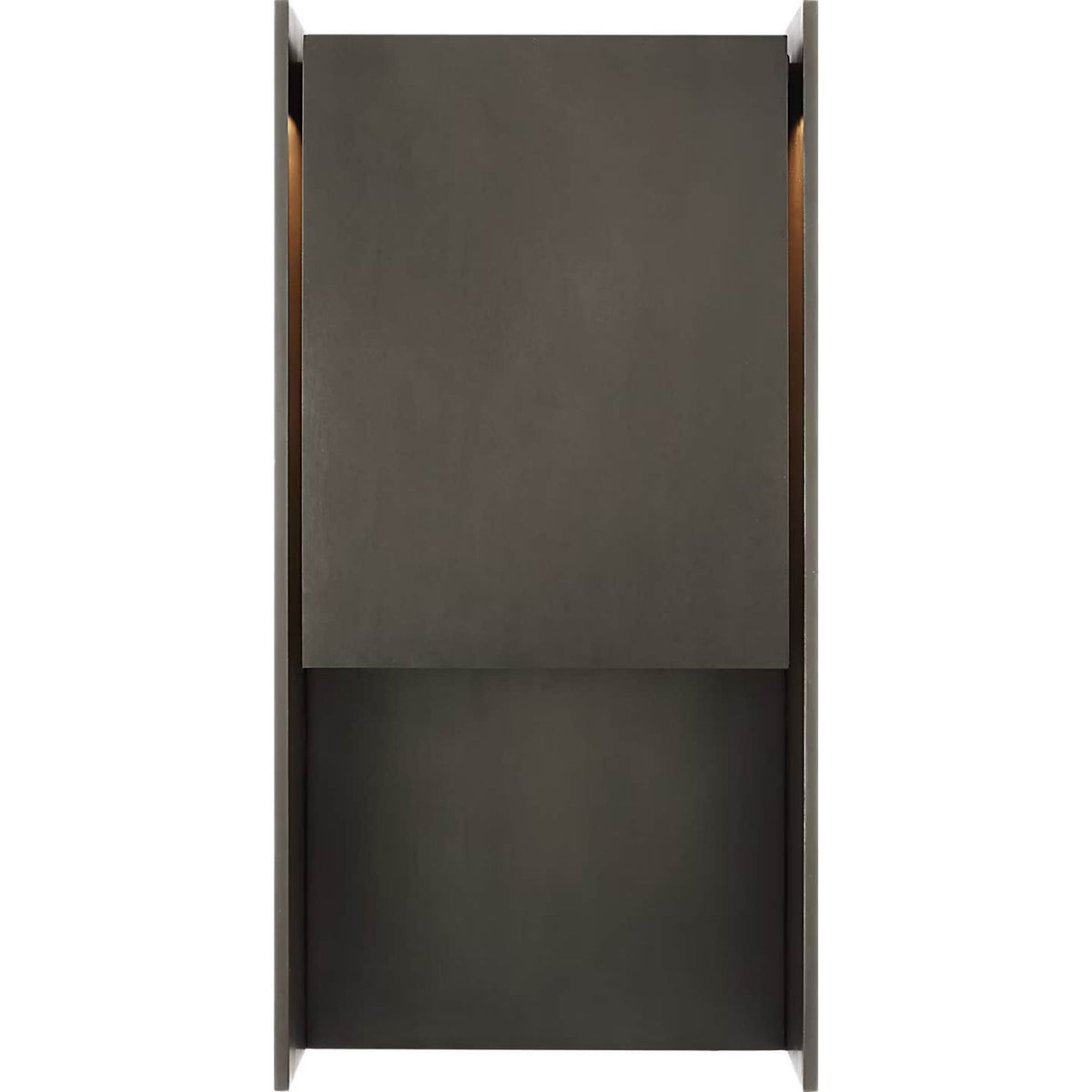 Barbara Barry Align 15" Shielded Wall Light in Blackened Stainless W7.75" x H15.5" x E4.75"