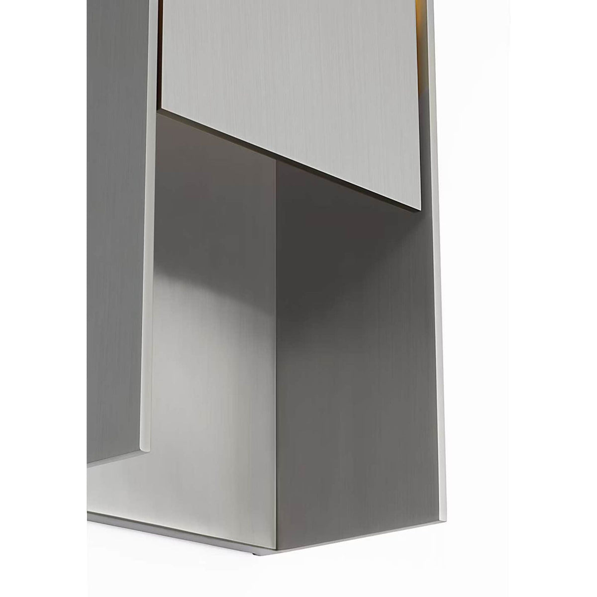 Barbara Barry Align 15" Shielded Wall Light in Stainless Steel W7.75" x H15.5" x E4.75"
