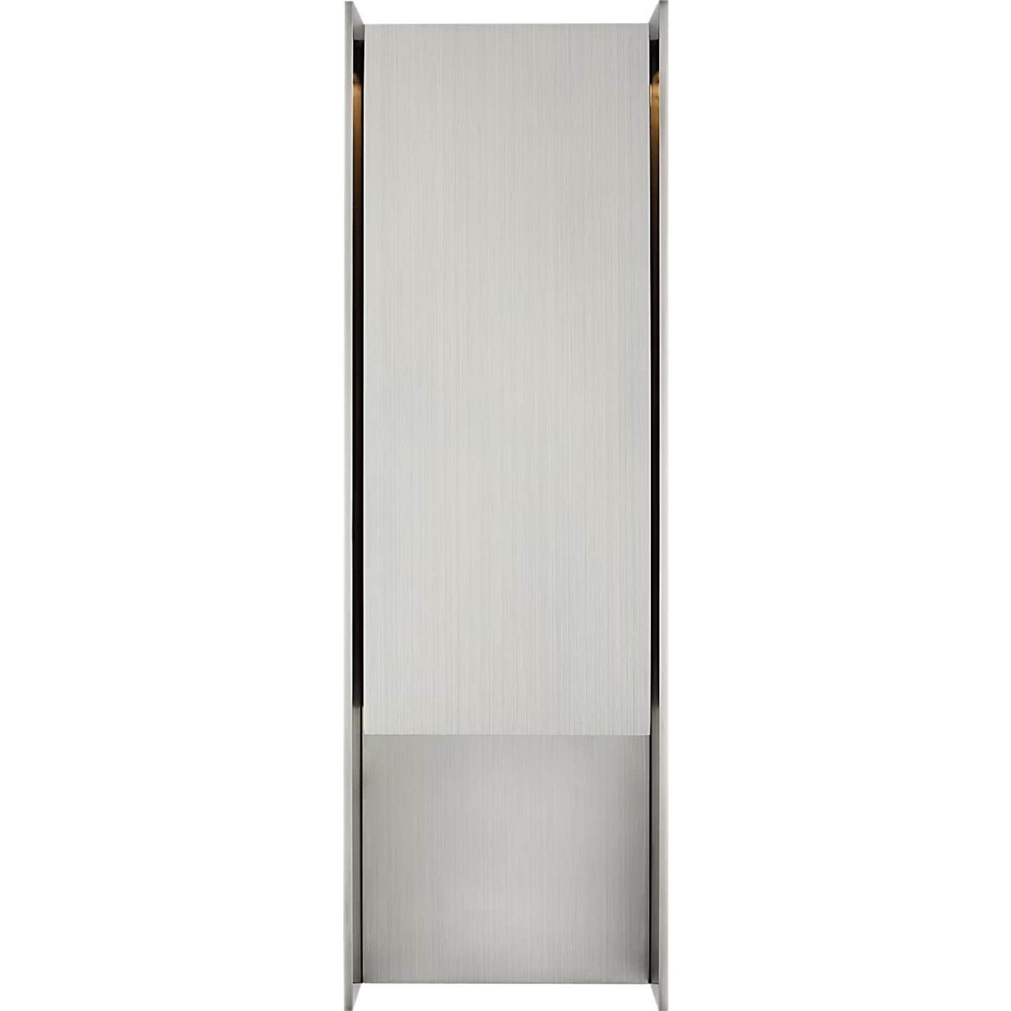 Barbara Barry Align 25" Shielded Wall Light in Stainless Steel W7.75" x H24.5" x E4.75"