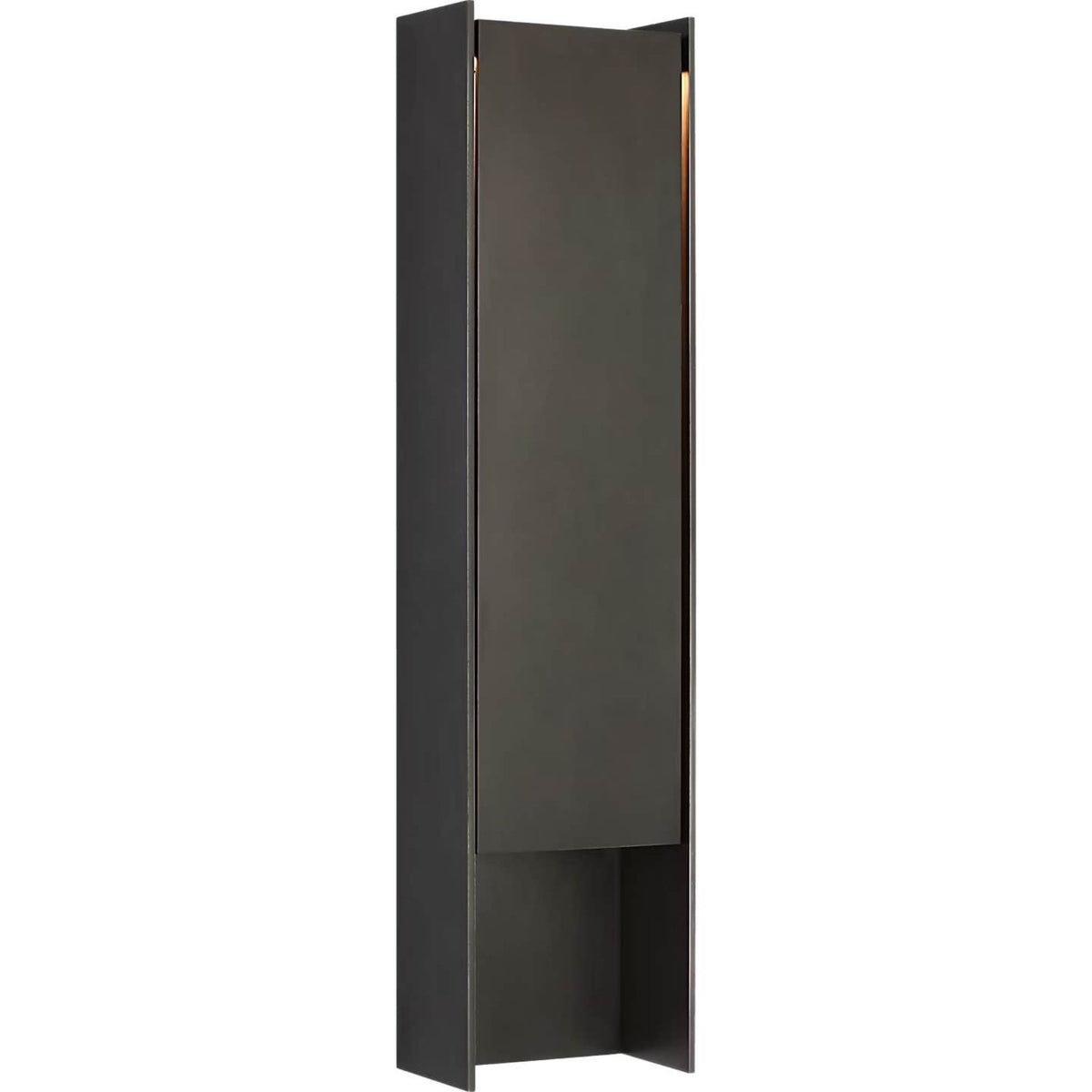 Barbara Barry Align 32" Shielded Wall Light in Blackened Stainless W7.75" x H32" x E4.75"