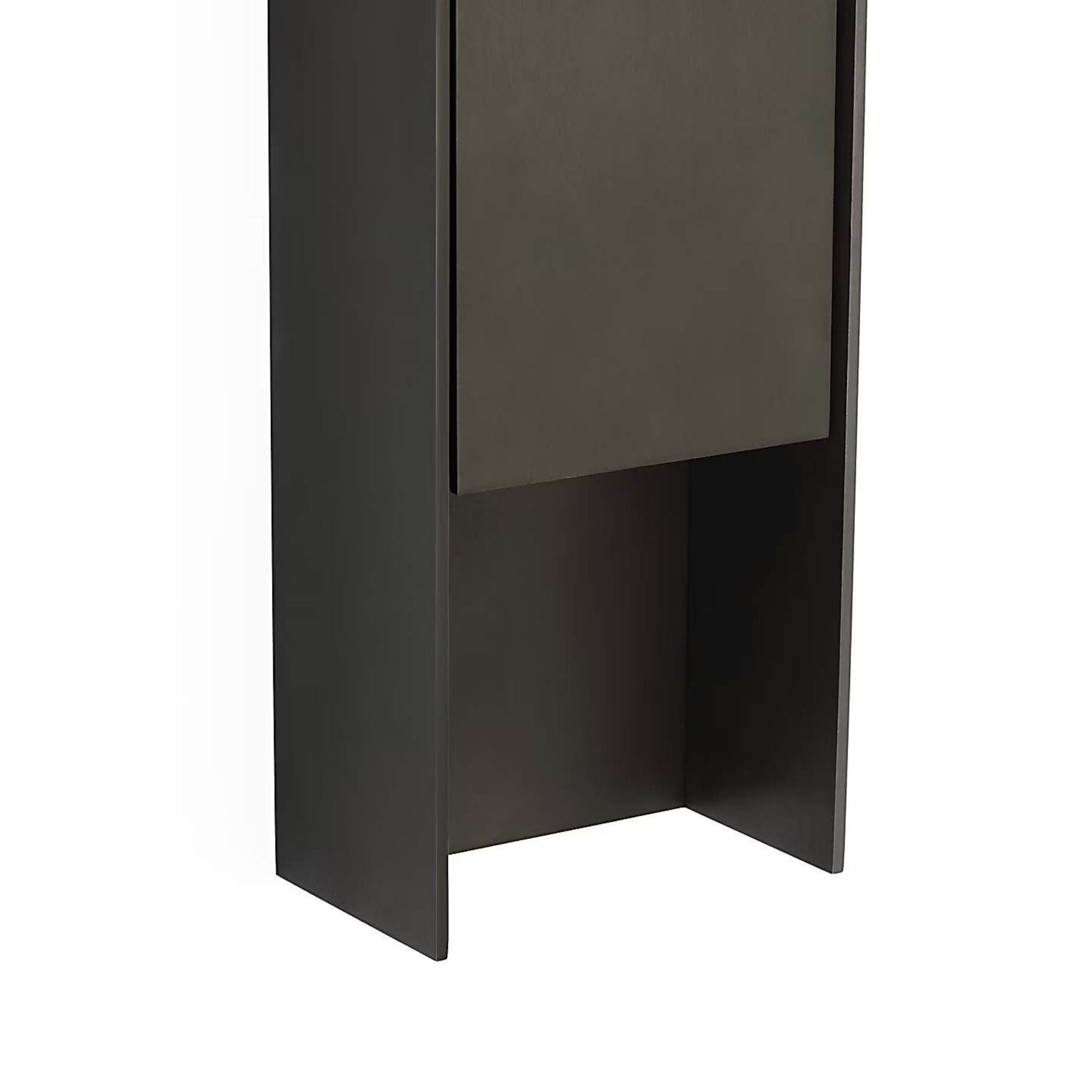 Barbara Barry Align 41" Shielded Wall Light in Blackened Stainless W7.75" x H41" x E4.75"