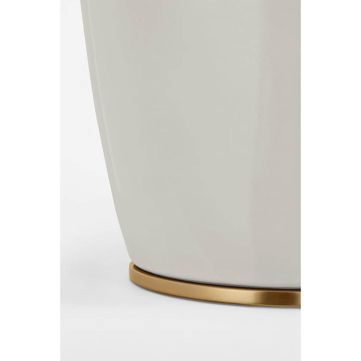 Barbara Barry Paros 31" Table Lamp in Ivory with Linen Drum Shade W17" x H31"
