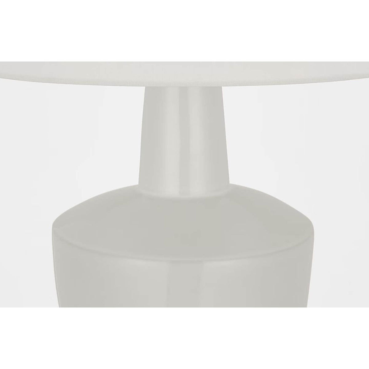 Barbara Barry Paros 31" Table Lamp in Ivory with Linen Drum Shade W17" x H31"