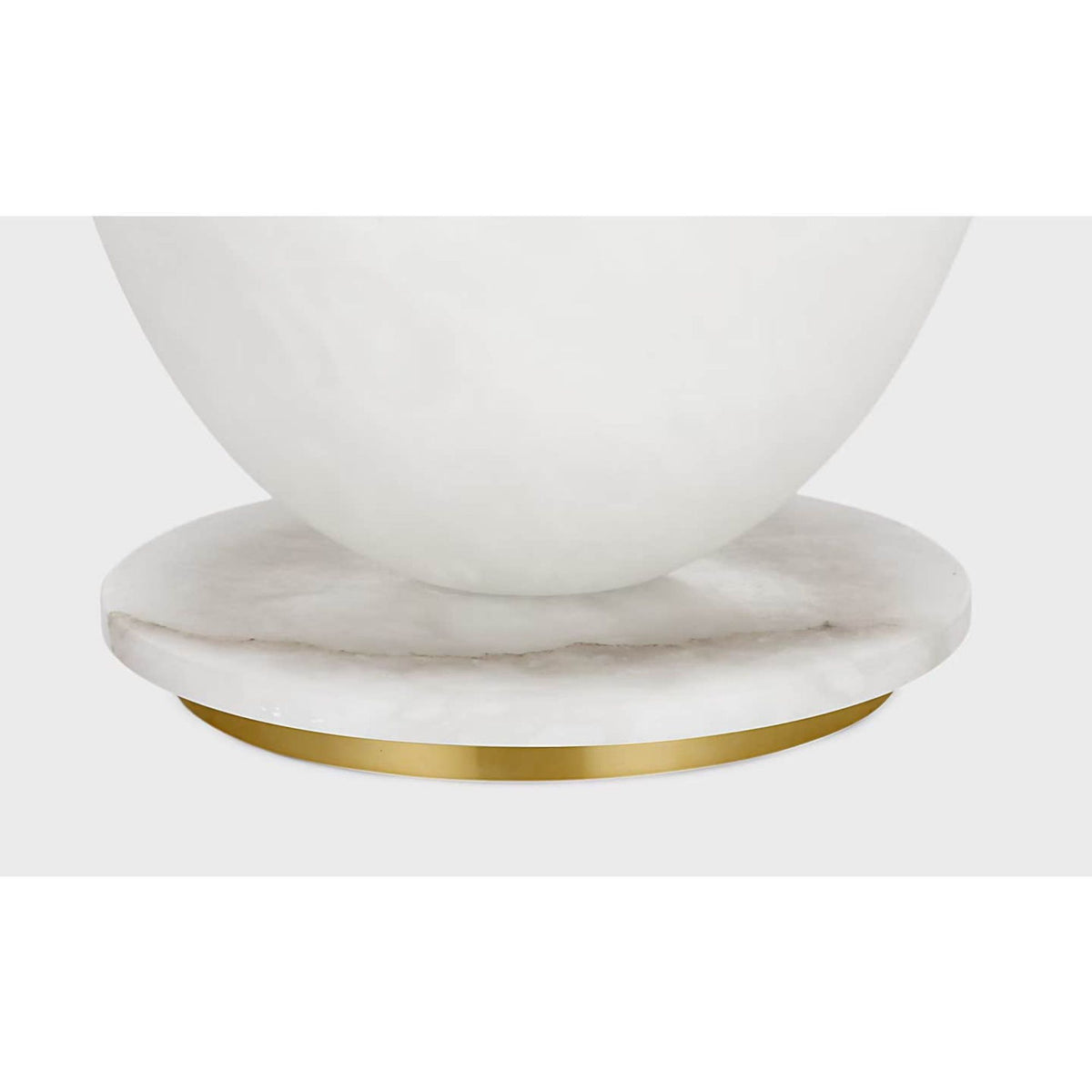 Barbara Barry Folly 27" Rotatable Cordless Table Lamp in Alabaster with Linen Shade W16.25" x H27.25"