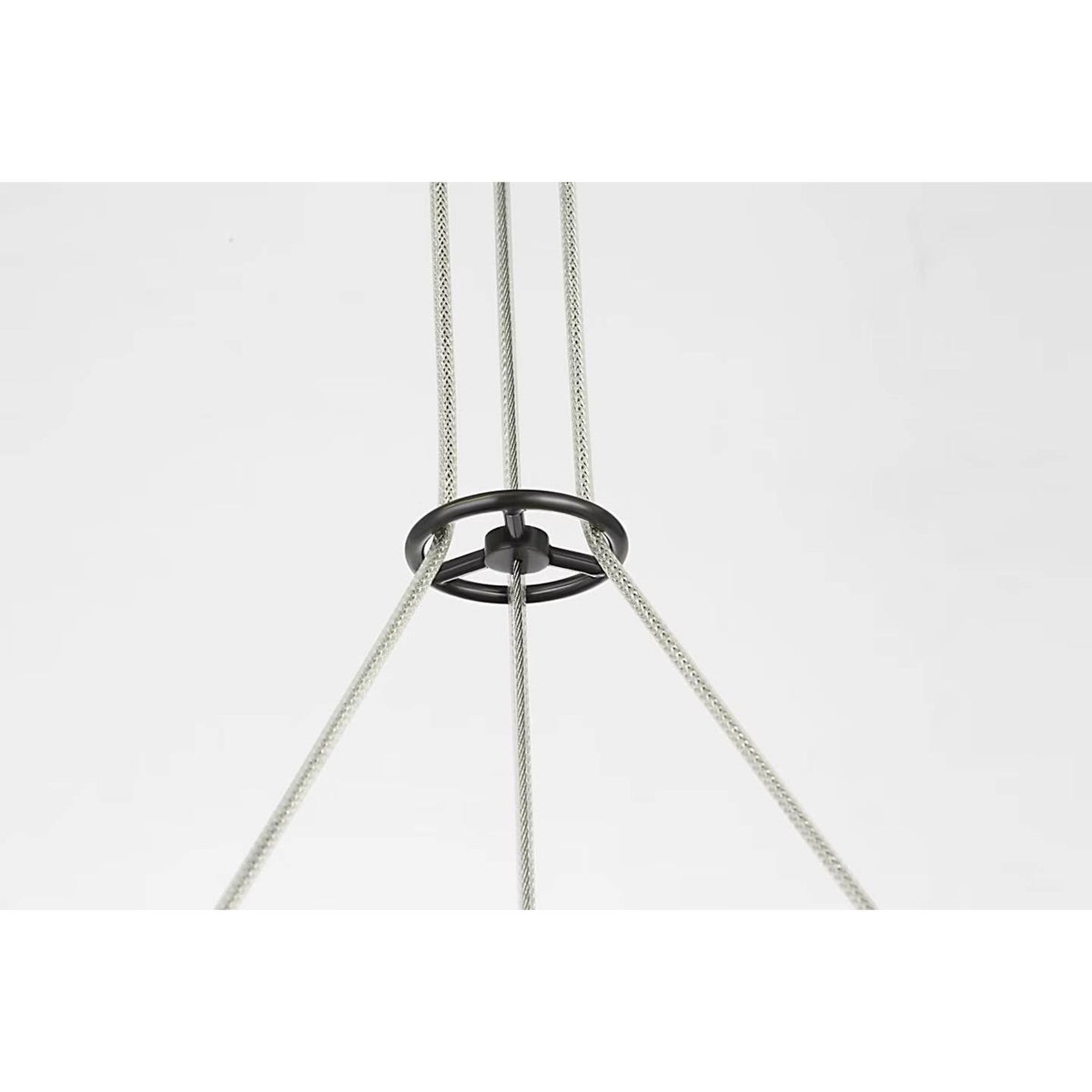 Barbara Barry Cosmos 28" Ring and Orb Chandelier in Bronze with Clear Glass W27.5"