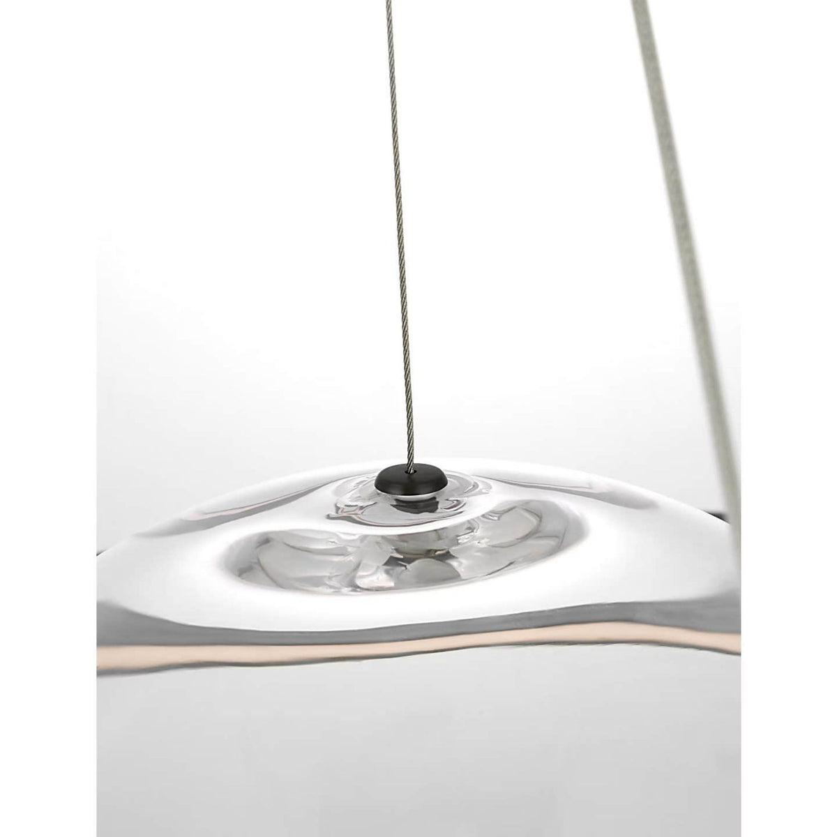 Barbara Barry Cosmos 28" Ring and Orb Chandelier in Bronze with Clear Glass W27.5"