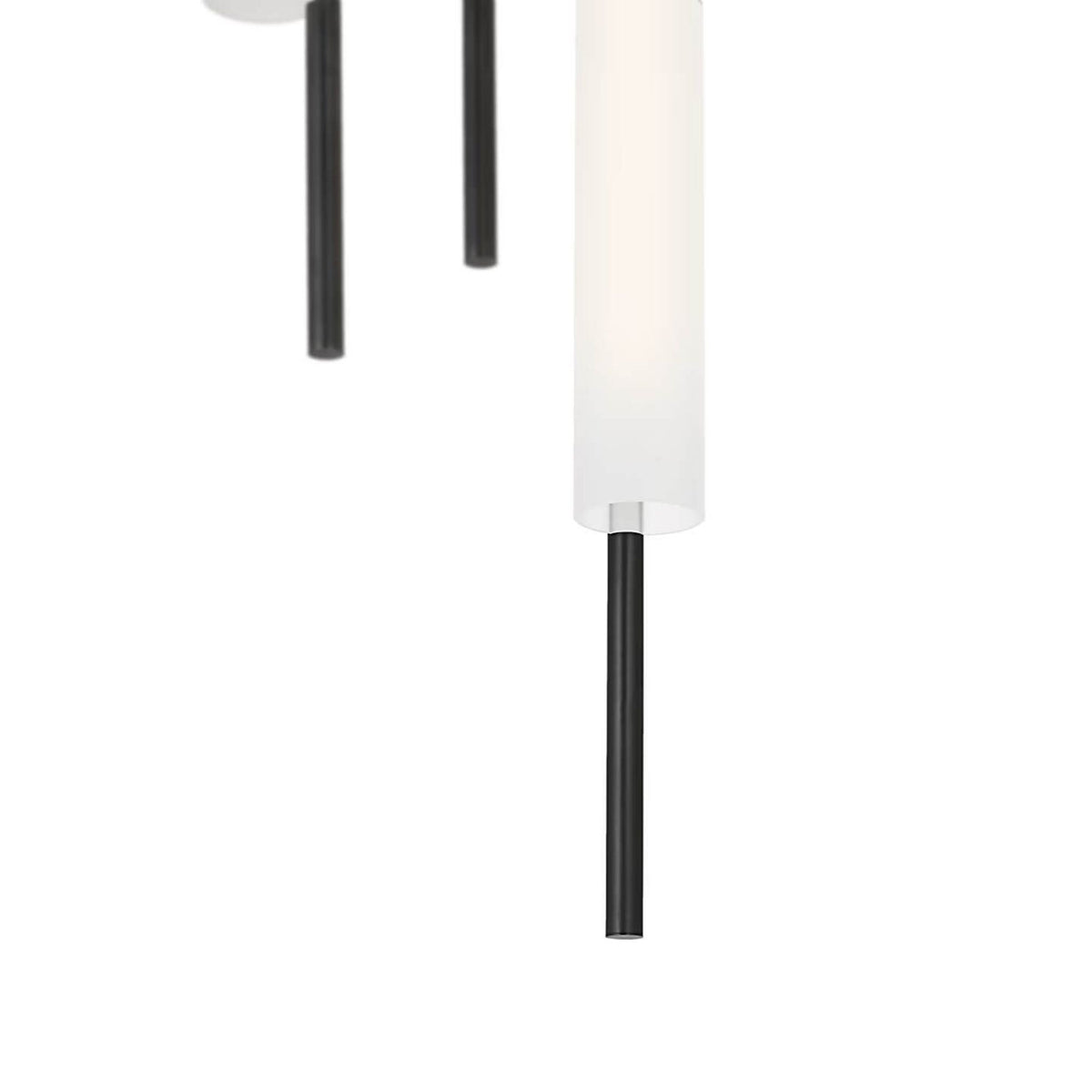 Barbara Barry Windchime 12" 3 Light Chandelier in Bronze with Soft Etched Glass W11.25"