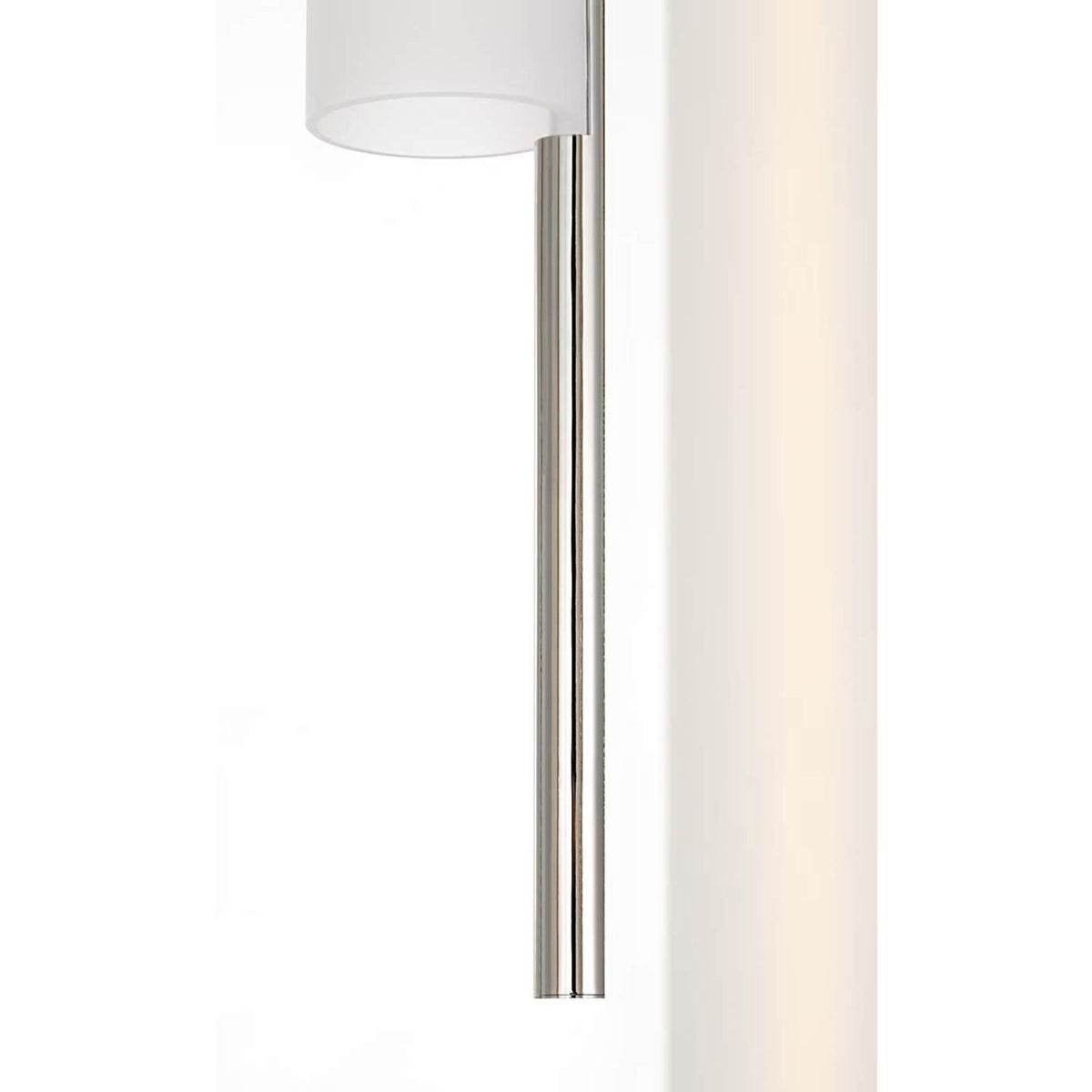 Barbara Barry Windchime 17" 5 Light Chandelier in Polished Nickel with Soft Etched Glass W17.25"