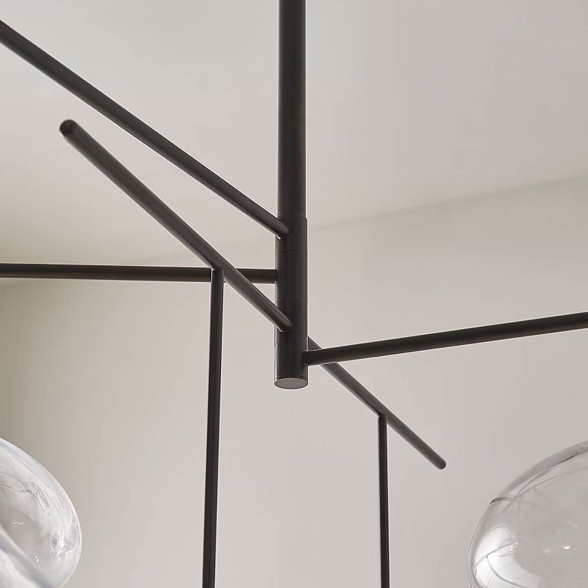 Champalimaud Lomme XL Chandelier in Gun Metal with Clear Glass W38.25"