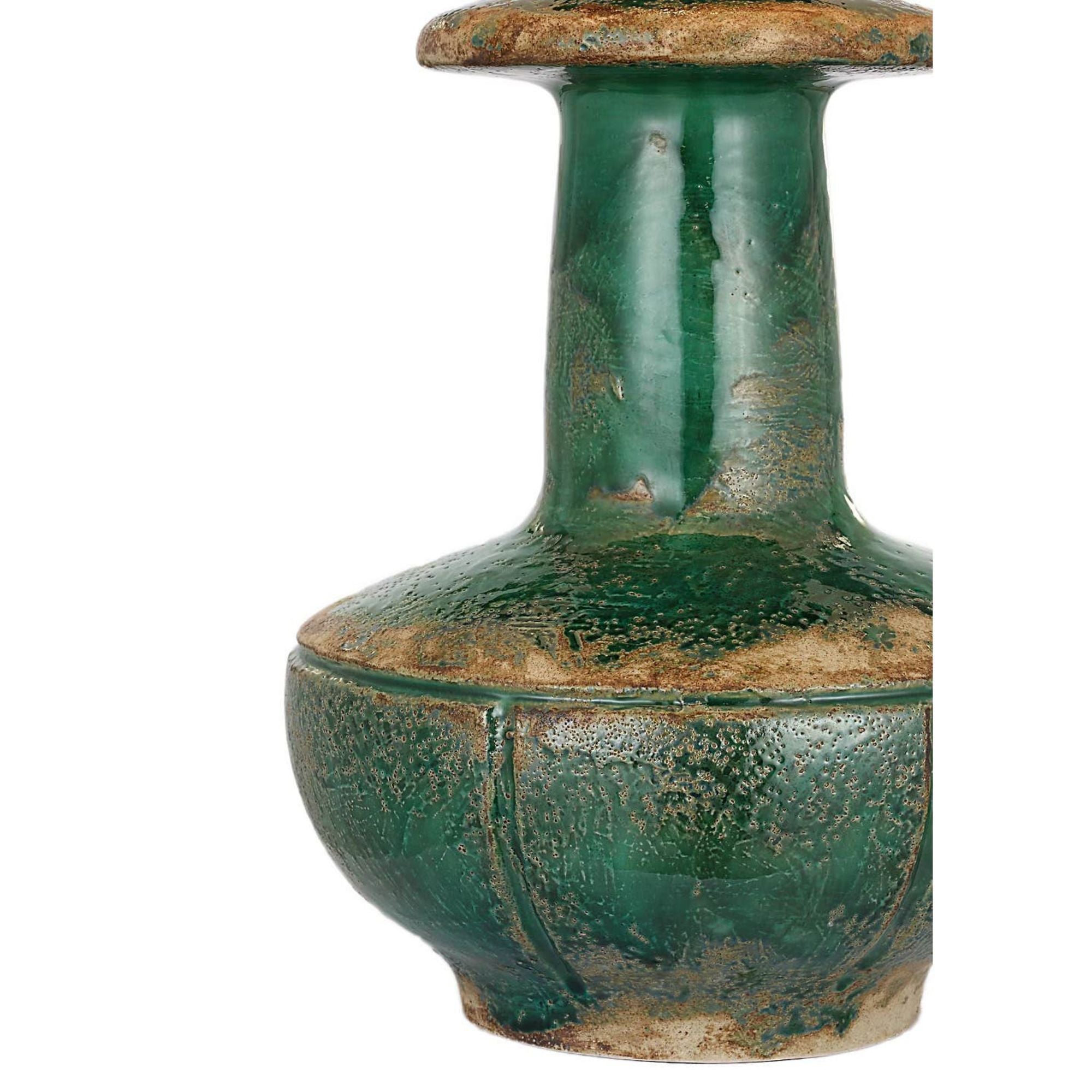 Chapman & Myers Temara 28" Table Lamp in Corsican Green with Linen Shade W18.75" x H28.25"