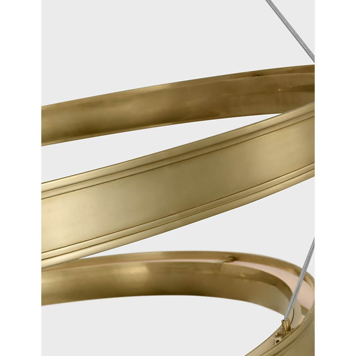 Chapman & Myers Connery 50" Two-Tier Ring Chandelier in Antique-Burnished Brass W50.25"