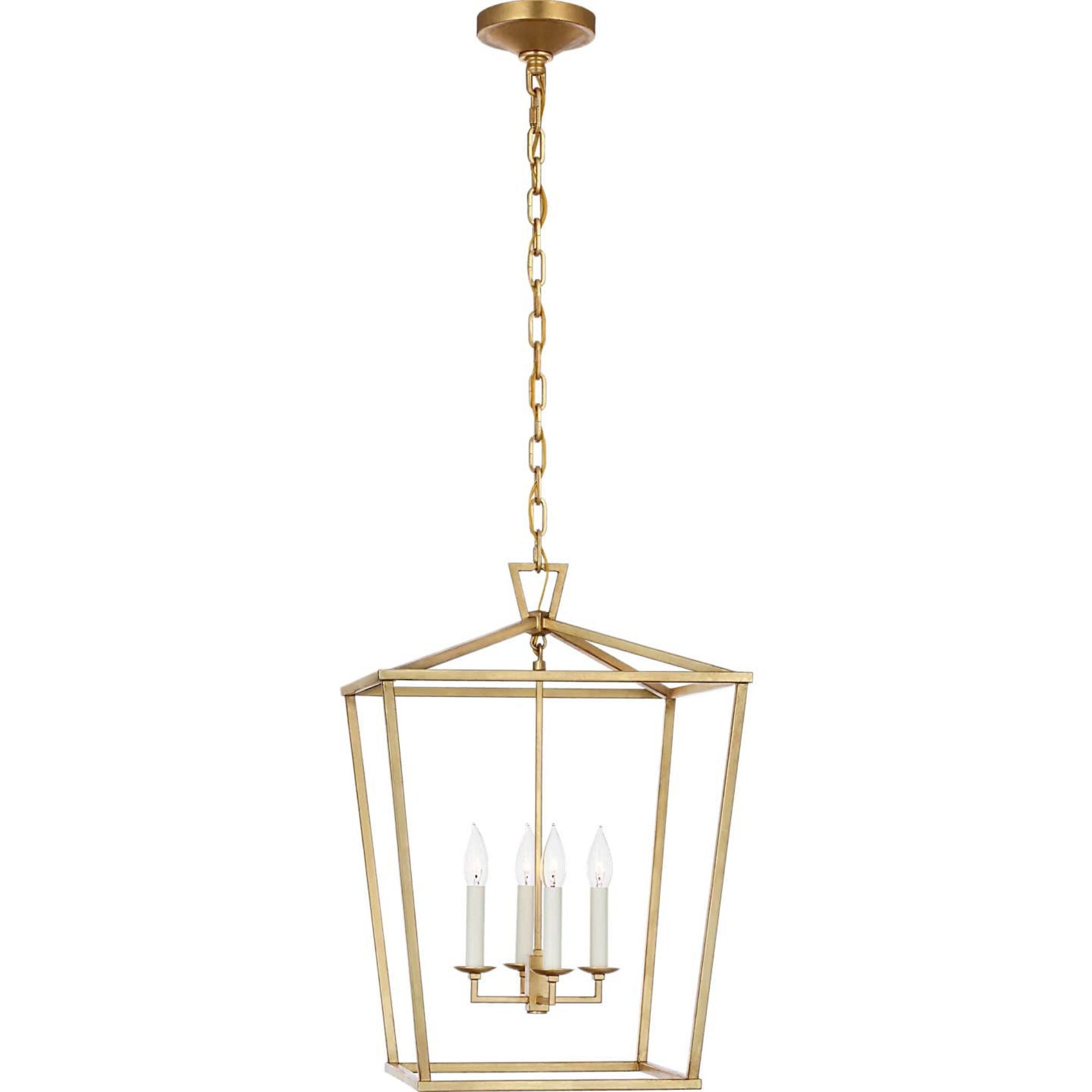 Chapman & Myers Darlana Medium Lantern in Gild W17" x H24.5"