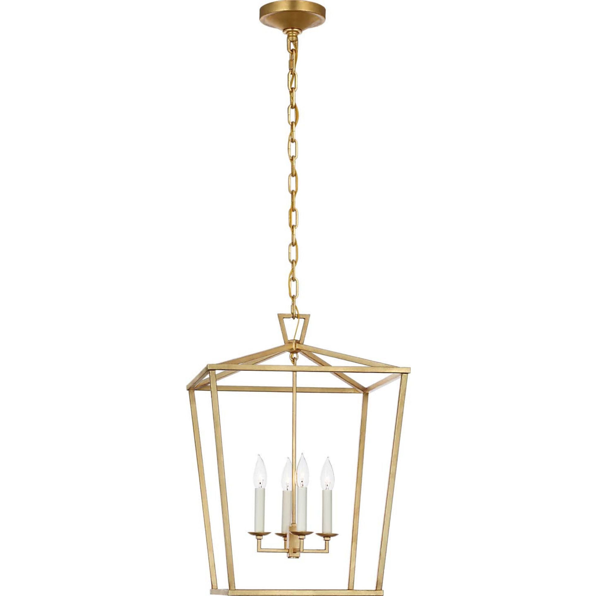 Chapman & Myers Darlana Medium Lantern in Gild W17" x H24.5"