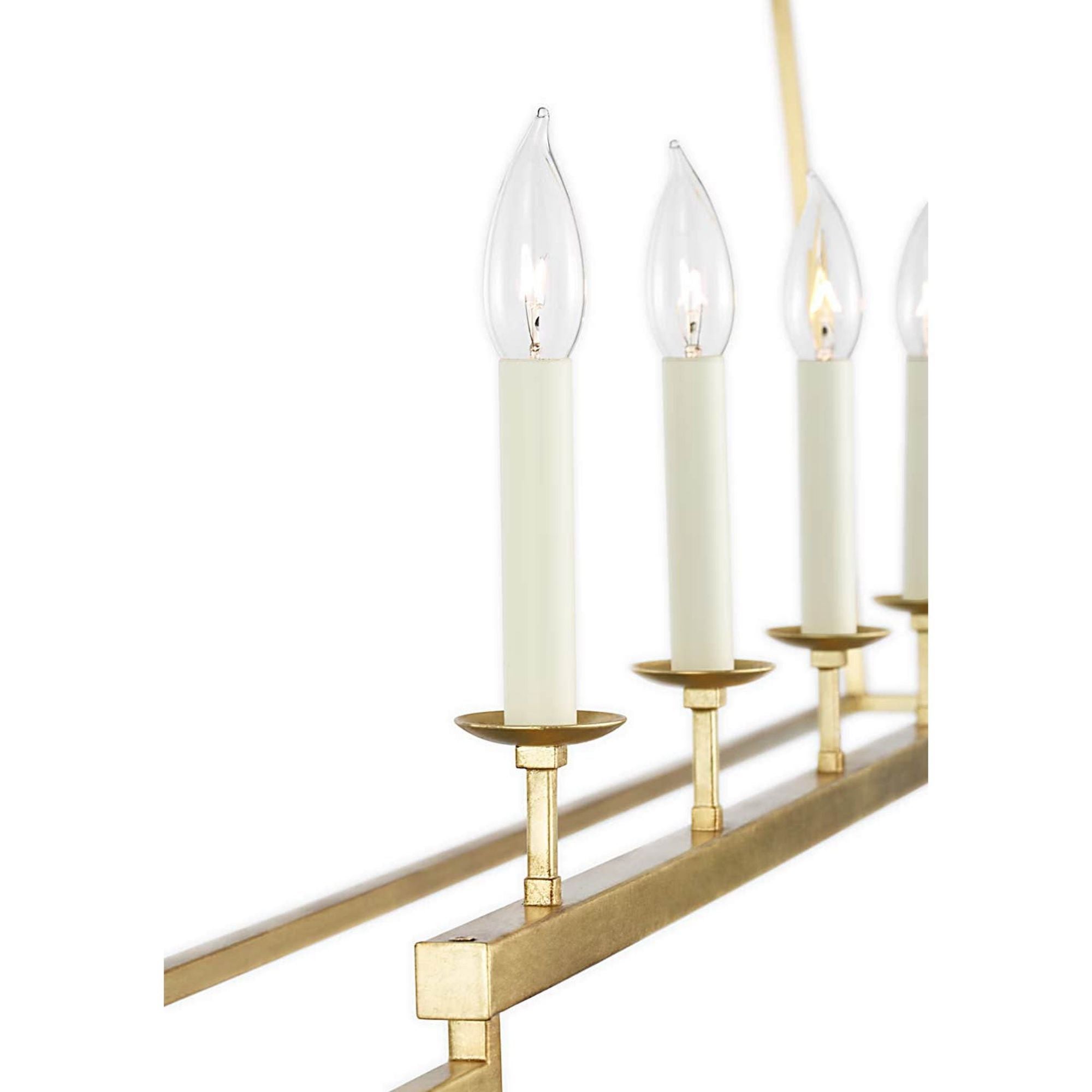 Chapman & Myers Darlana Large Linear Lantern in Gild W17" x 54" x H25.5"