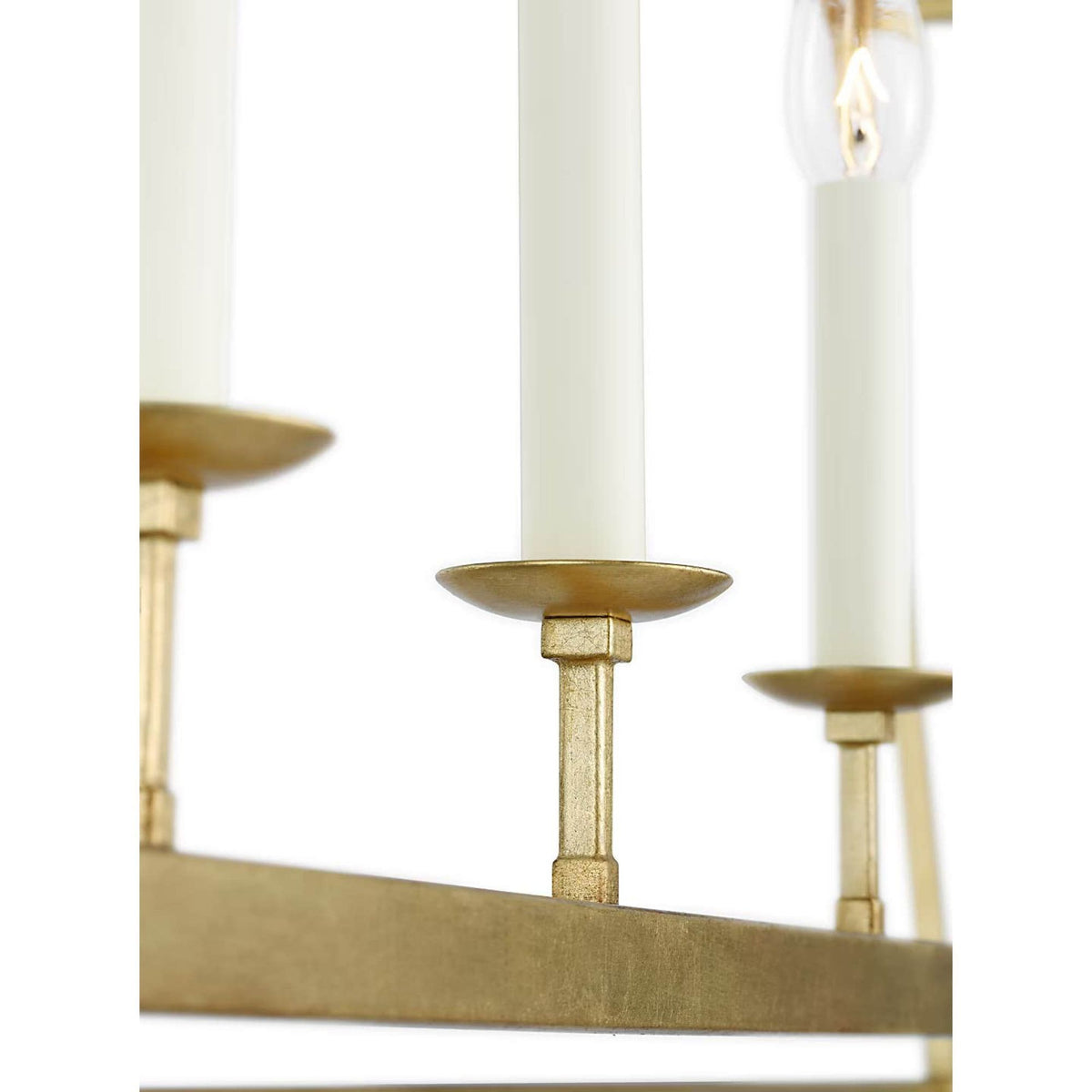 Chapman & Myers Darlana Large Linear Lantern in Gild W17" x 54" x H25.5"