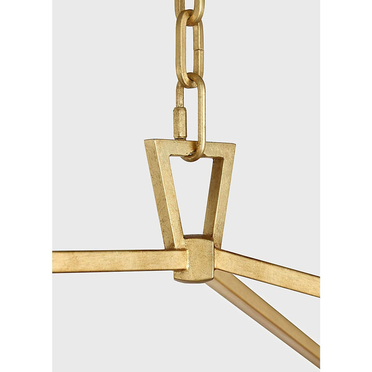 Chapman & Myers Darlana Large Linear Lantern in Gild W17" x 54" x H25.5"