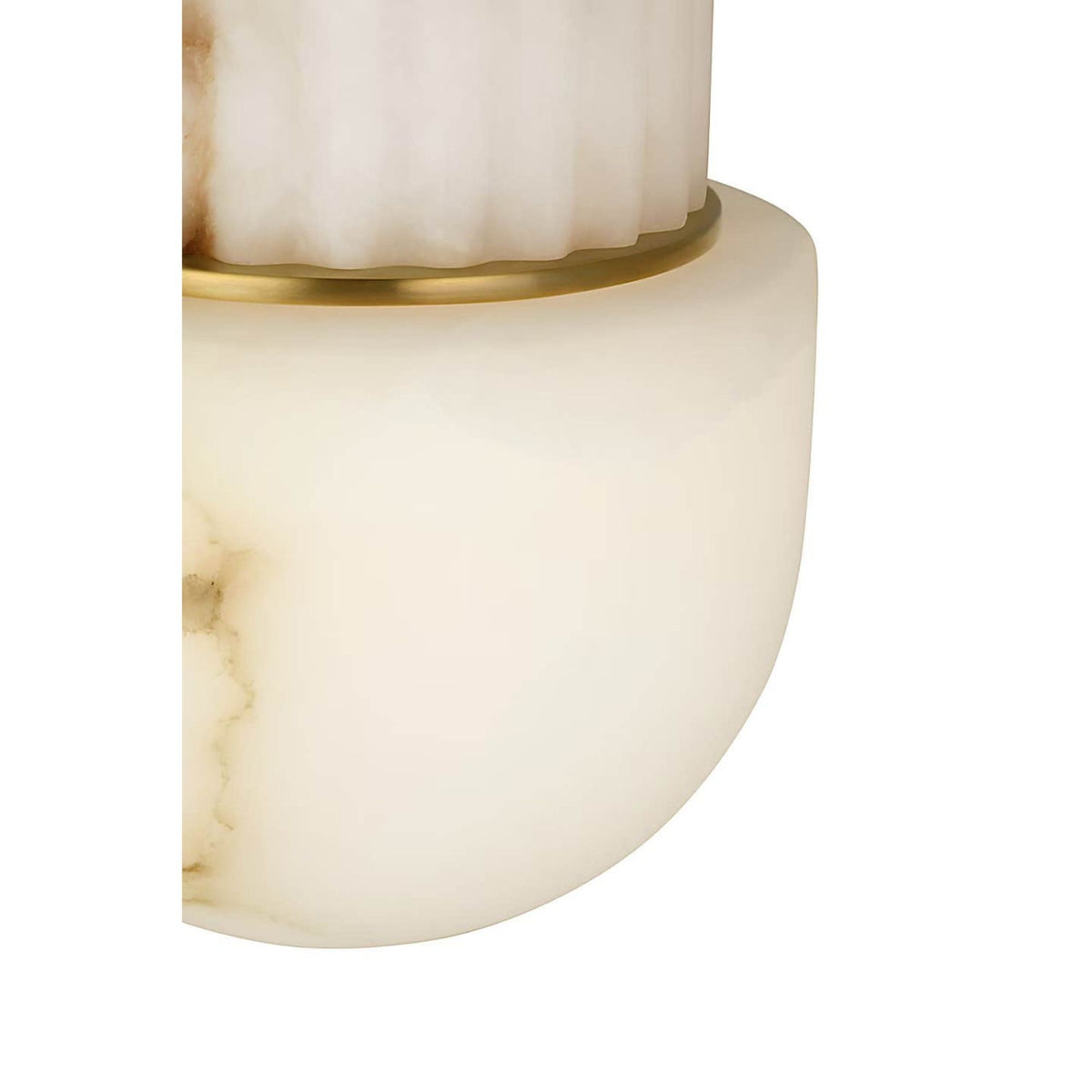 Chapman & Myers Nolan 8" Flush Mount in Alabaster with Alabaster Dome W8" x H9.5"