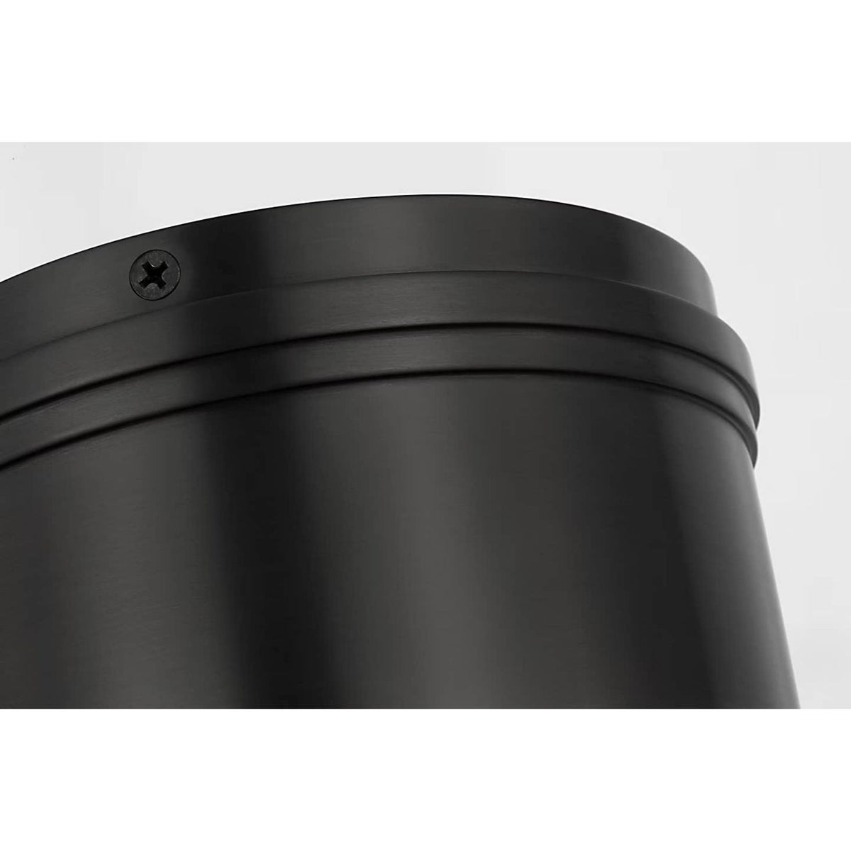 Chapman & Myers Marden 6" Flush Mount in Bronze with White Glass W5.5" x H4.25"