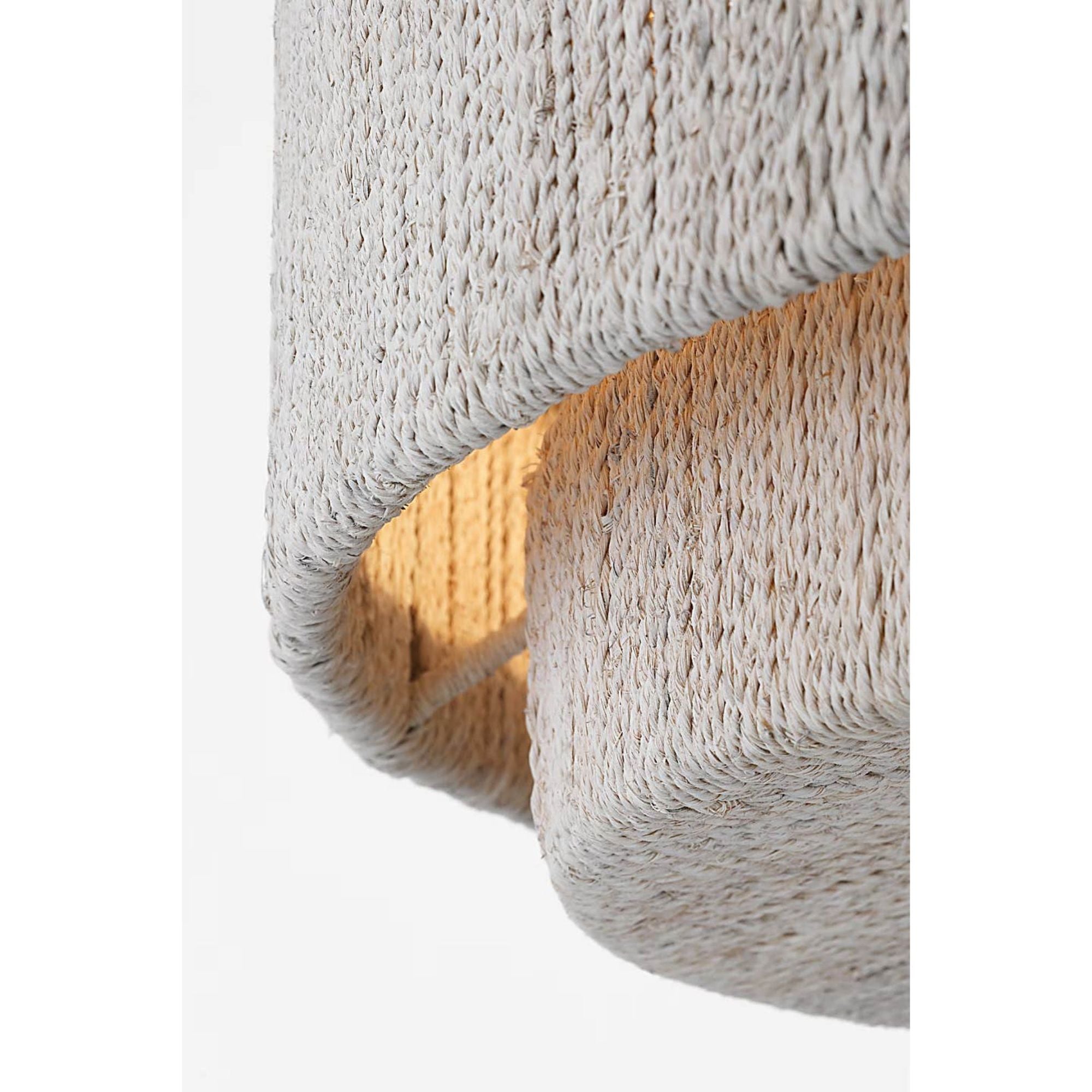Chapman & Myers Dorado 25" Flush Mount in Antique-Burnished Brass and Washed Abaca W24" x H10.5"