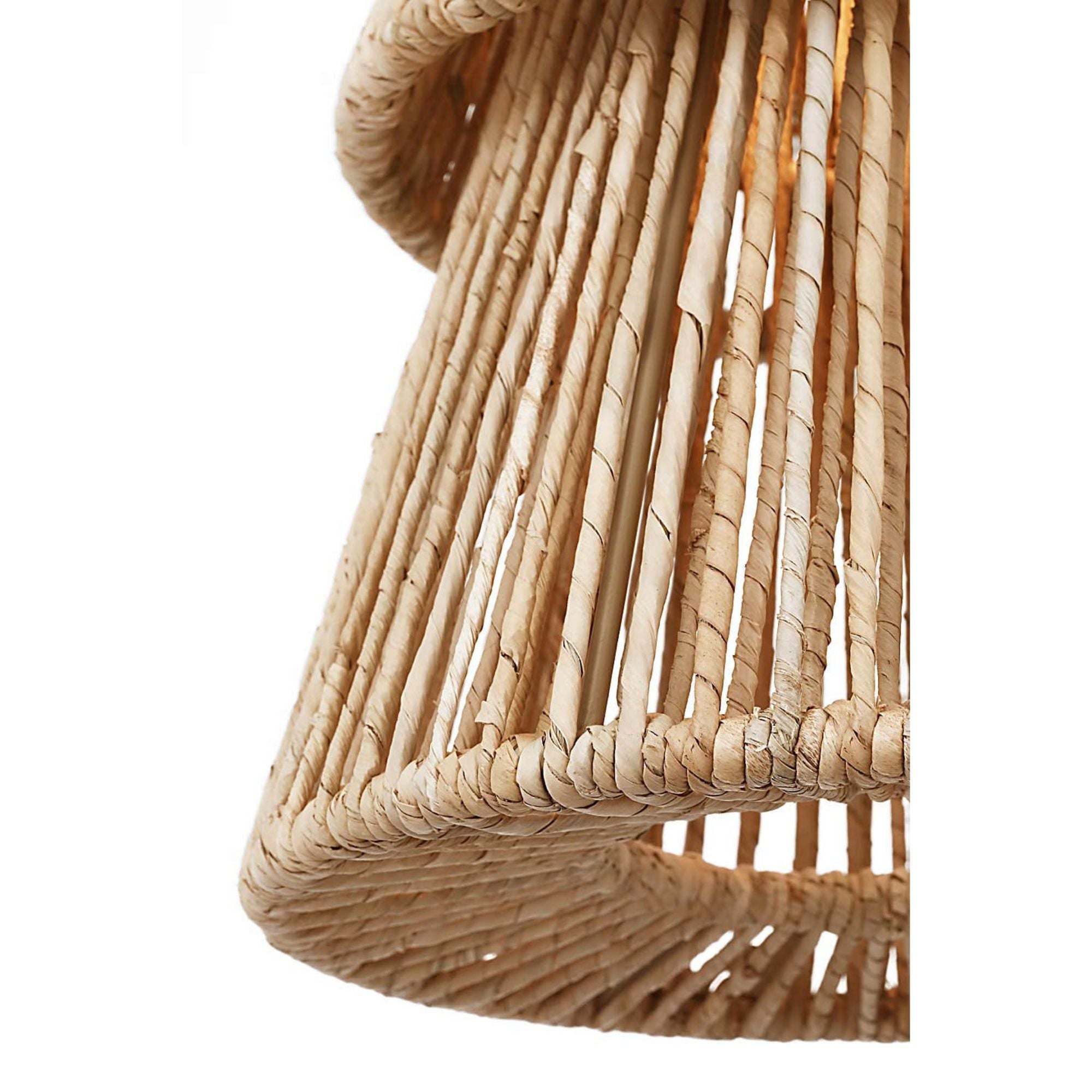 Chapman & Myers Antigua 11" Pendant in Bronze and Natural Abaca W11" x H21.75"