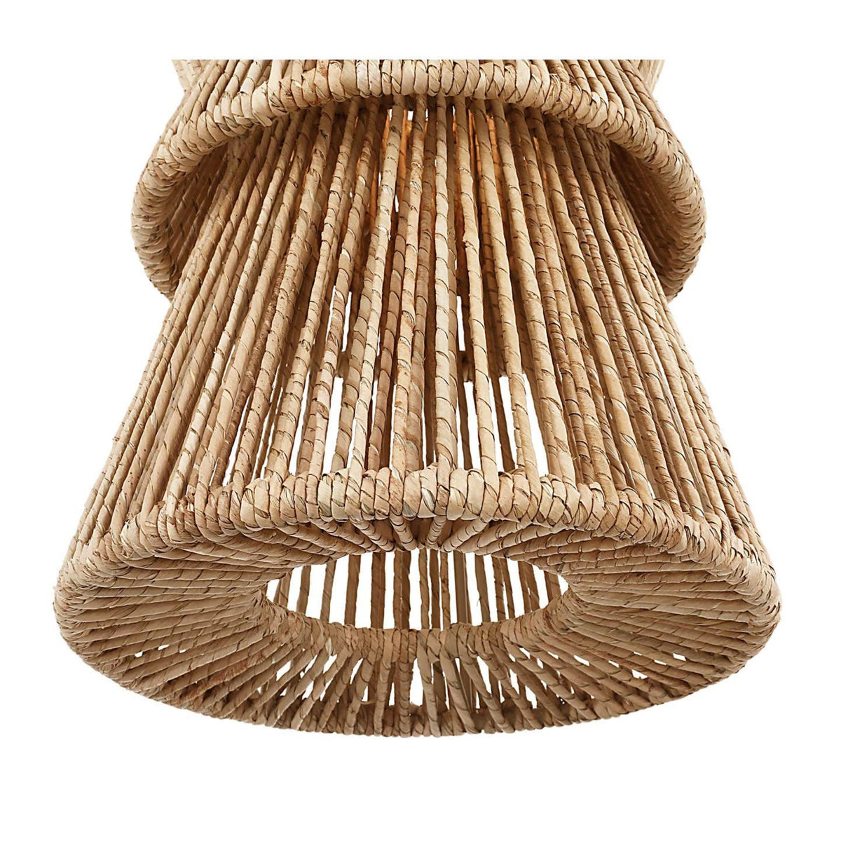 Chapman & Myers Antigua 11" Pendant in Bronze and Natural Abaca W11" x H21.75"