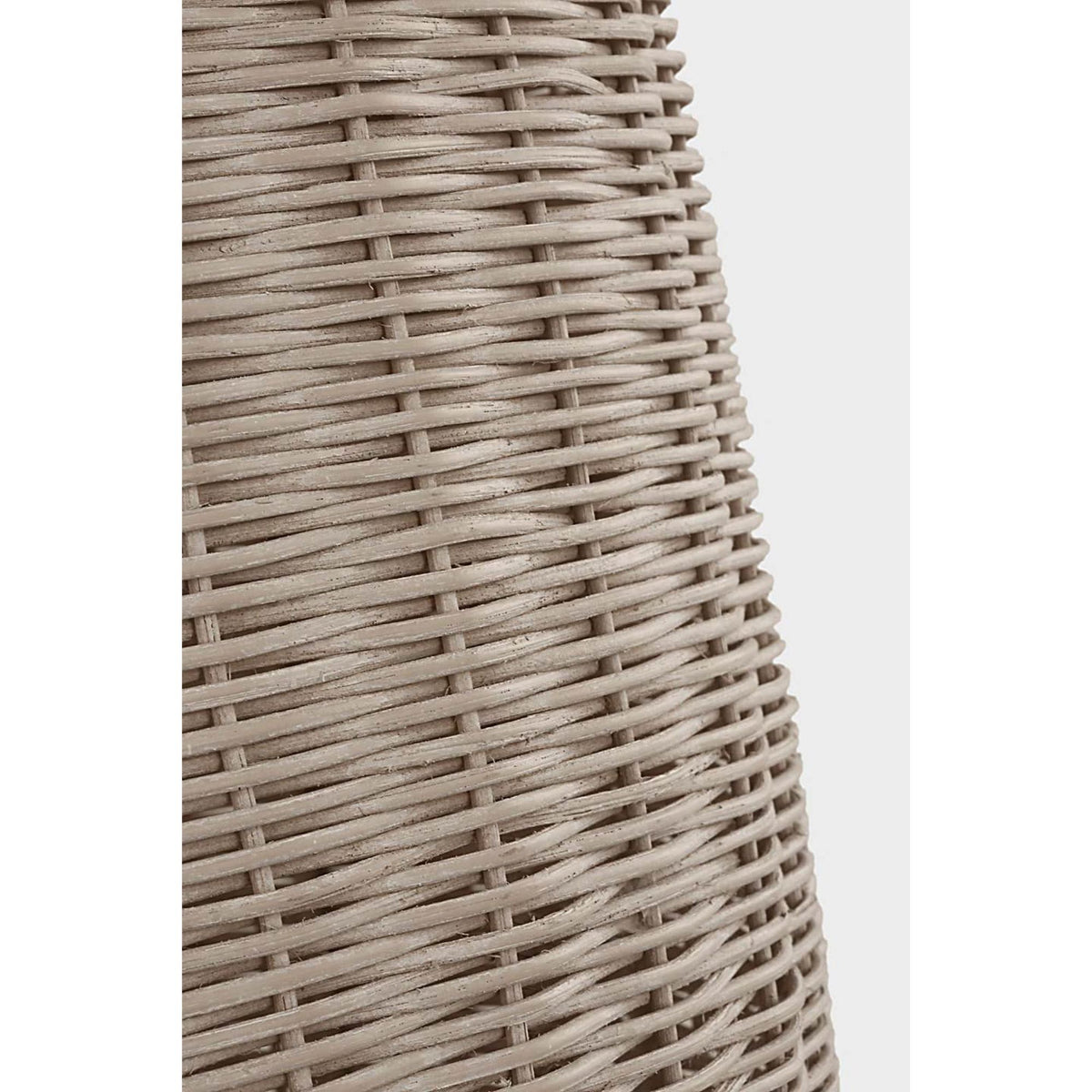 Chapman & Myers Kokomo 20" Elongated Pendant in Polished Nickel with Ash Wicker Shade W20" x H44.25"