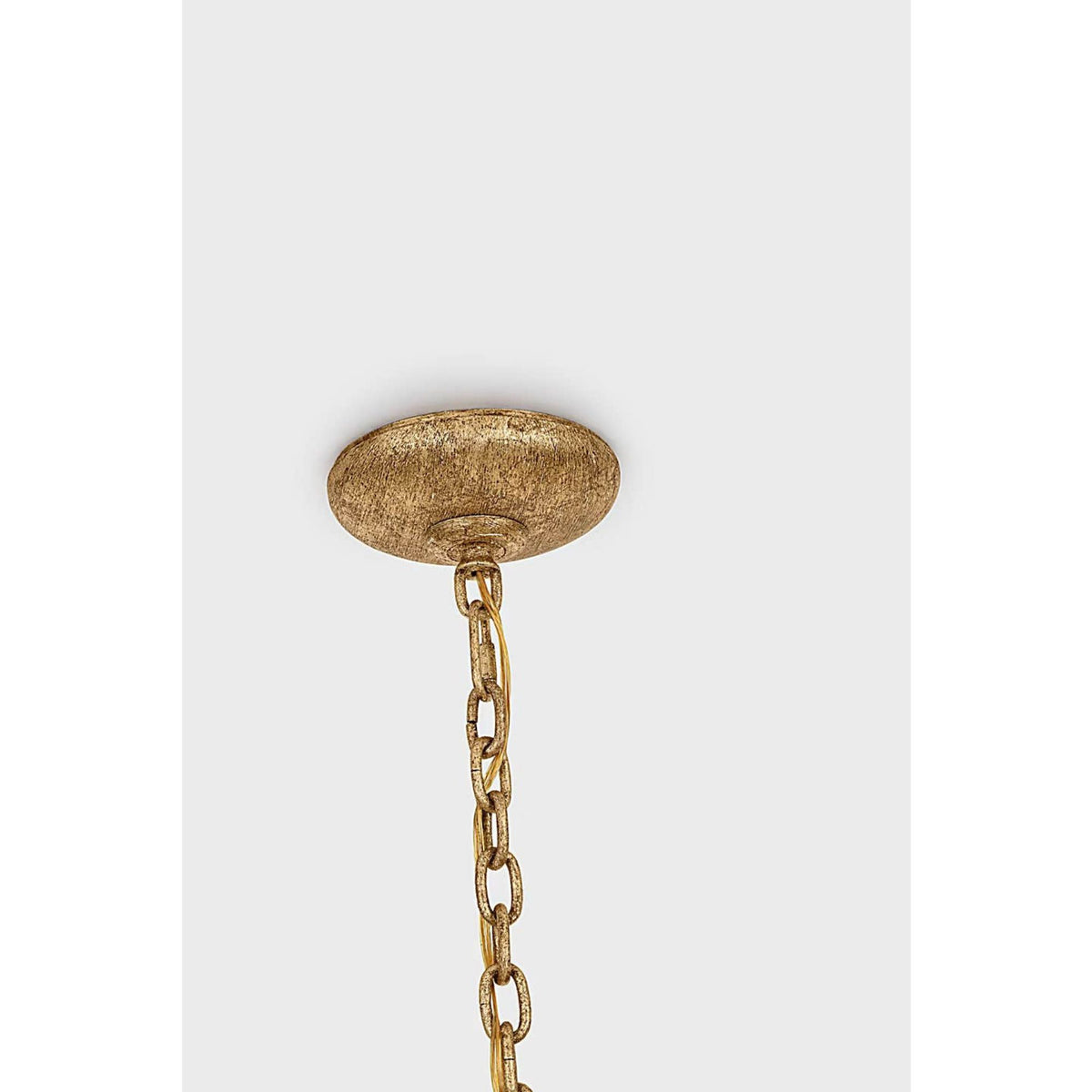 Chapman & Myers Amalfi 41" Chandelier in Milano Gold with Linen Shades W40.5" x H23.5"