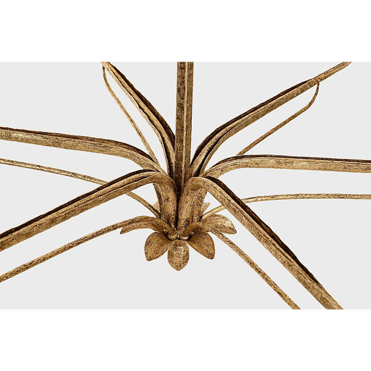 Chapman & Myers Amalfi 41" Chandelier in Milano Gold with Linen Shades W40.5" x H23.5"